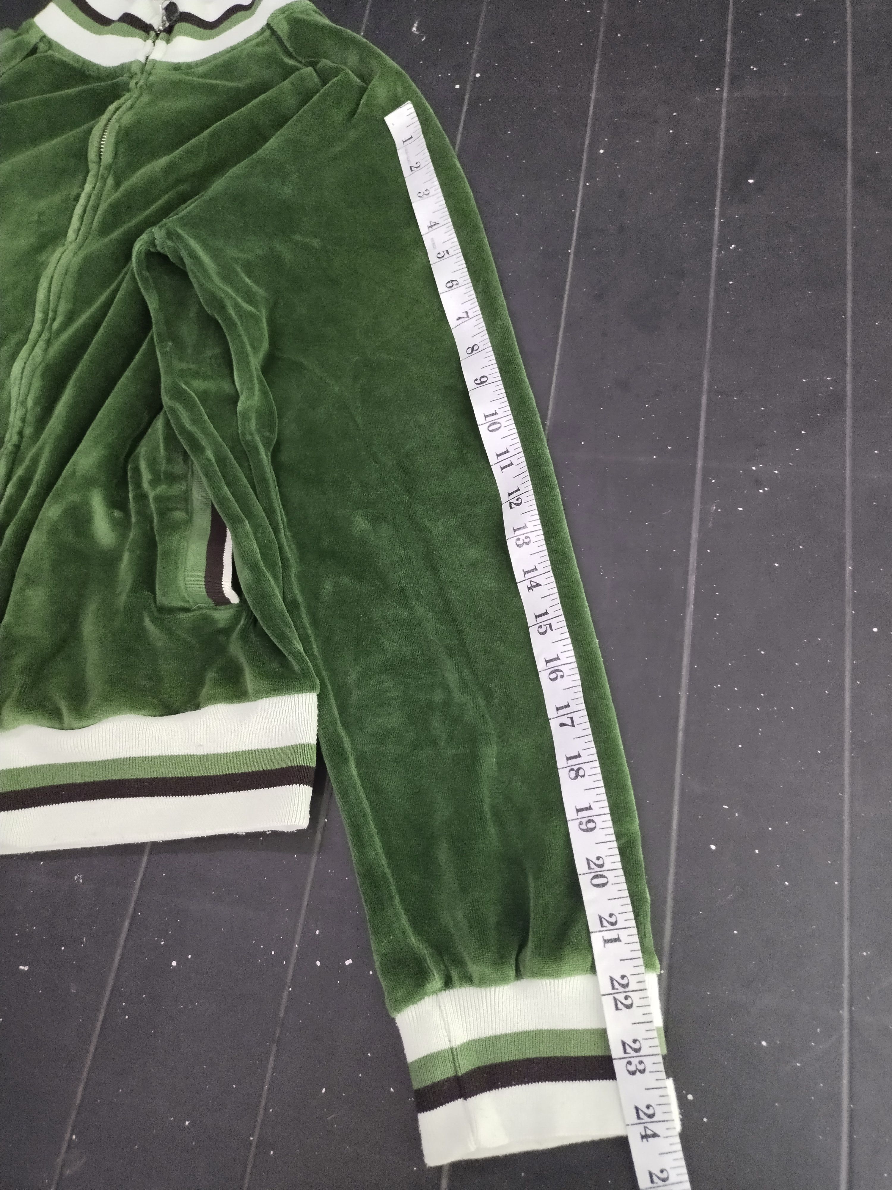 Blue Blue Japan Vintage Green Corduroy Zipper Gaijin Made Sweater Size US M / EU 48-50 / 2 - 16 Thumbnail