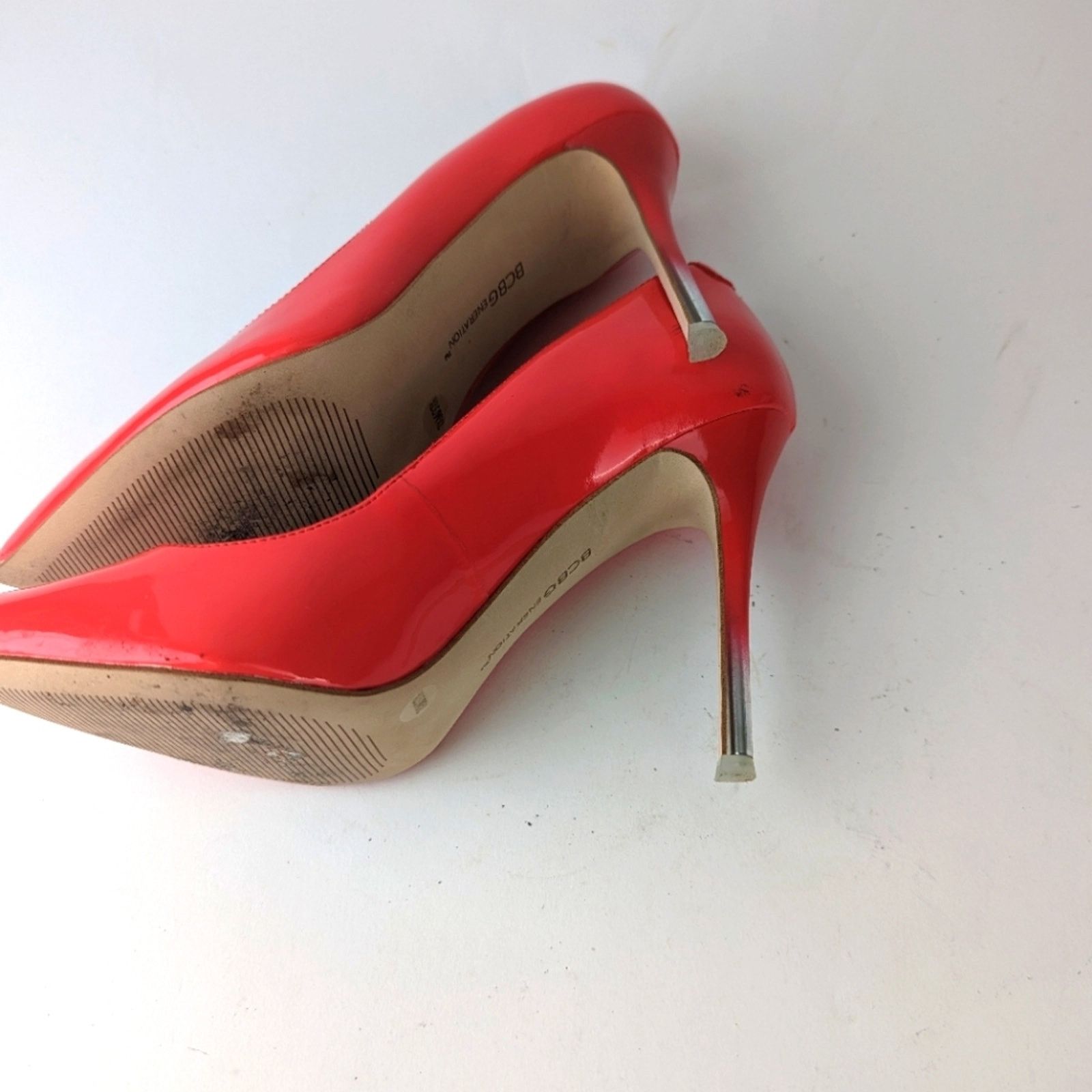 Bcbgmaxazria BGBGeneration Red Stiletto Heels Size US 7.5 / IT 37.5 - 9 Thumbnail