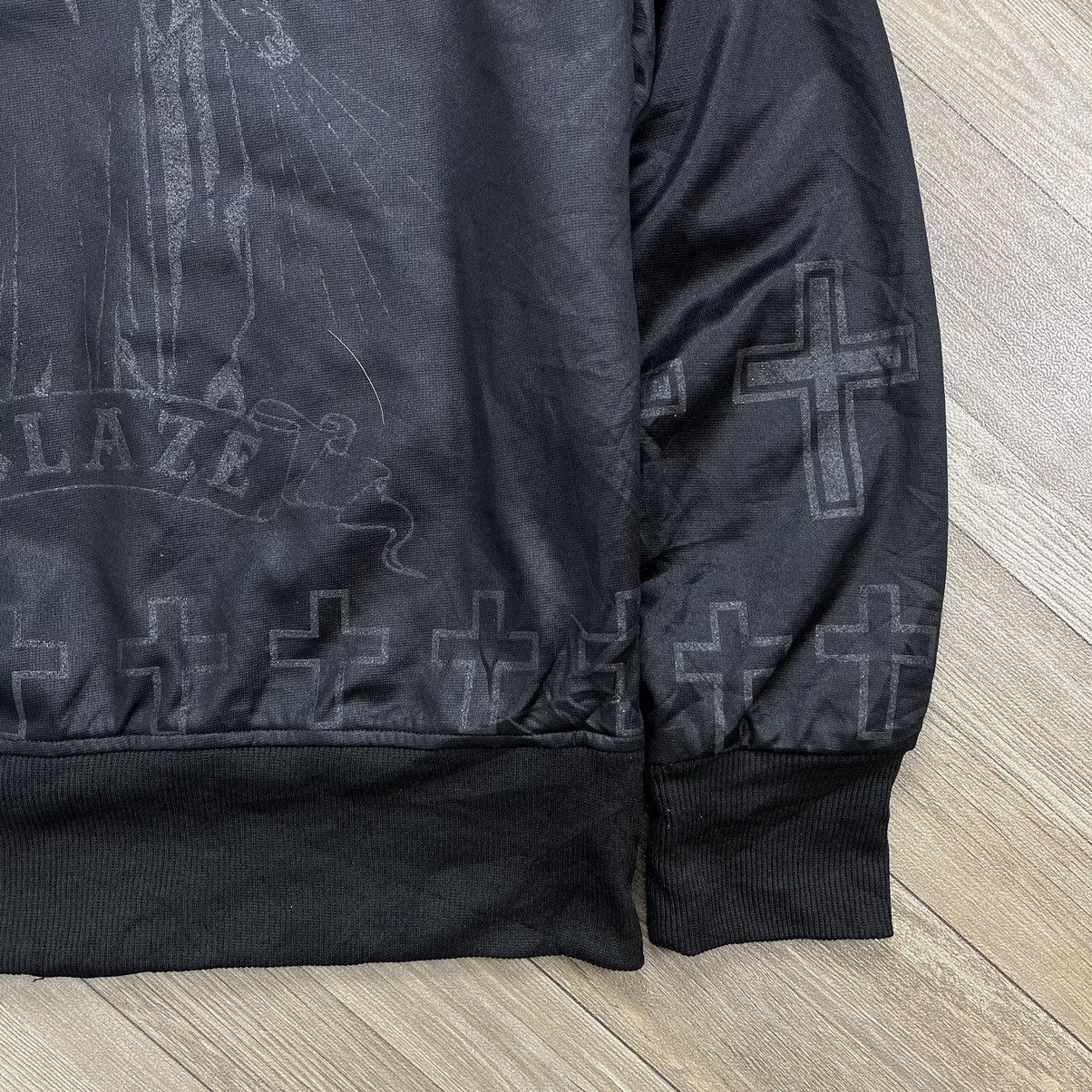 If Six Was Nine Y2K Clash Fur Cross Black on Black Skulls Goa Lgb Zip Hoodie Size US M / EU 48-50 / 2 - 14 Thumbnail