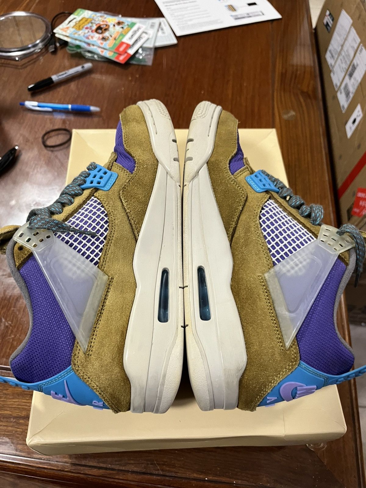 Nike × Union LA Jordan 4 union moss size 9.5 Size US 9.5 / EU 42-43 - 5 Thumbnail