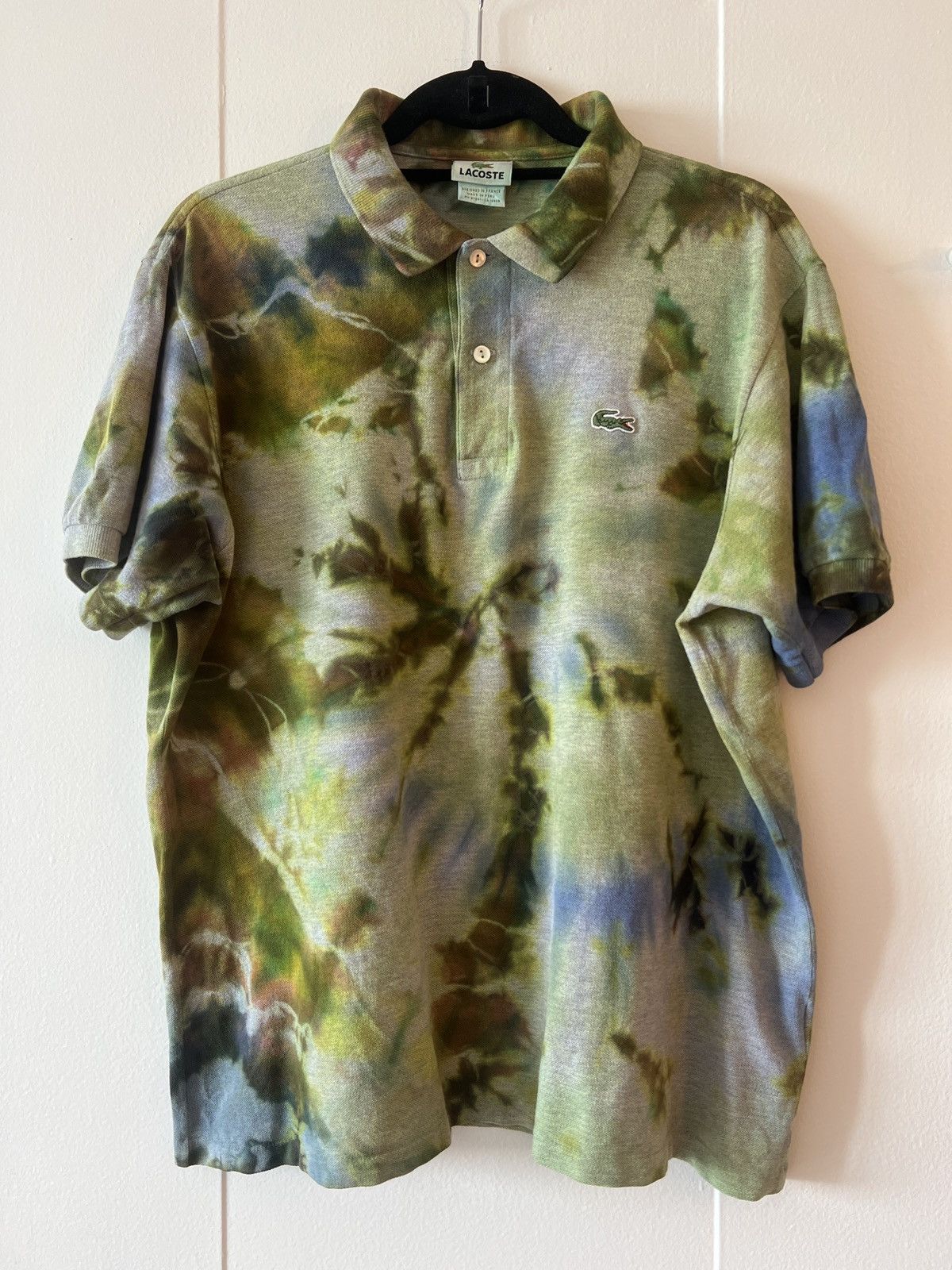 Lacoste Lacoste Hand Tie Dyed Polo (one of a kind) Size US XL / EU 56 / 4 - 1 Thumbnail