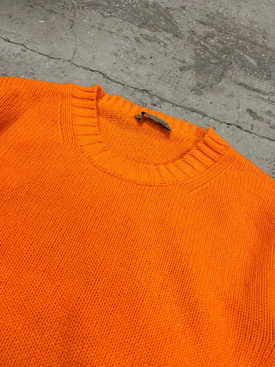 Daniele Alessandrini Daniele Alessandrini Orange Wool Minimalist Sweater Size US S / EU 44-46 / 1 - 5 Thumbnail