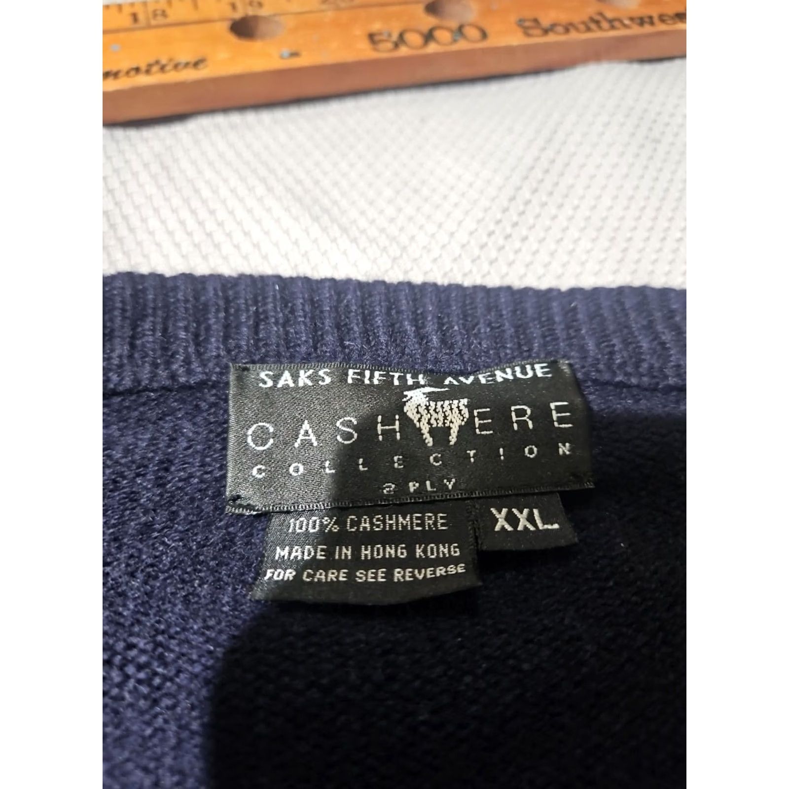 Saks Fifth Avenue Saks Fifth Avenue Sweater Mens XXL 2XL Blue Cashmere 2ply Luxury Grandpa Preppy Size US XXL / EU 58 / 5 - 7 Thumbnail
