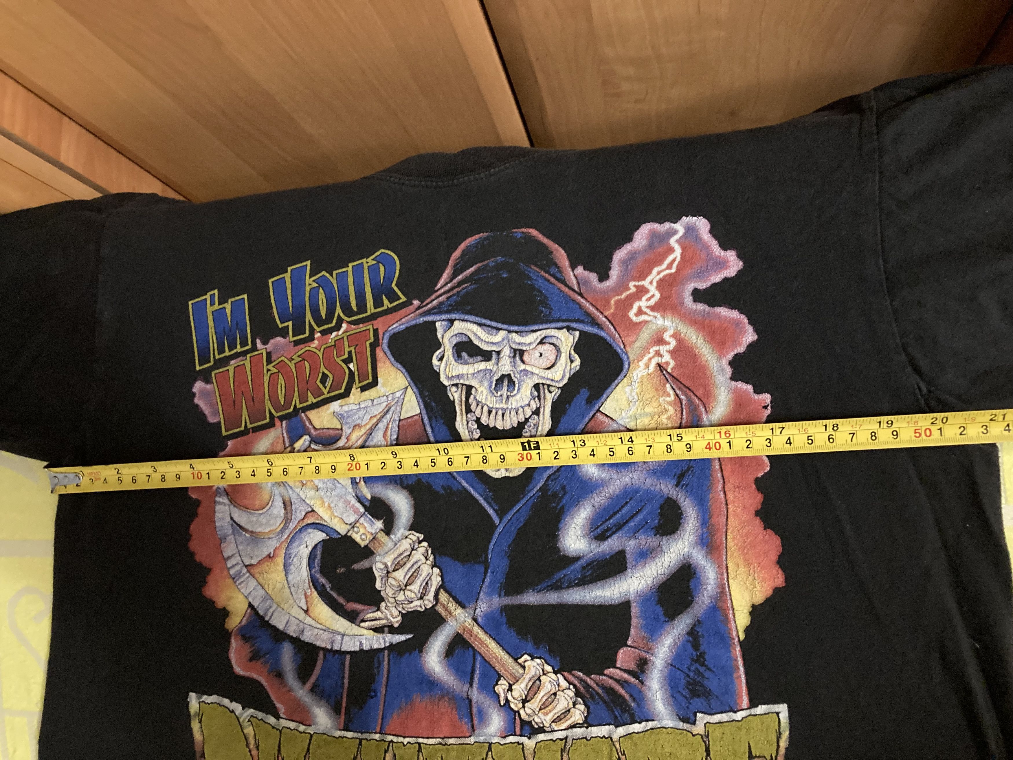 Vintage Vintage I Am Your Worst Nightmare Artwork By Air Waves T Size US S / EU 44-46 / 1 - 10 Thumbnail