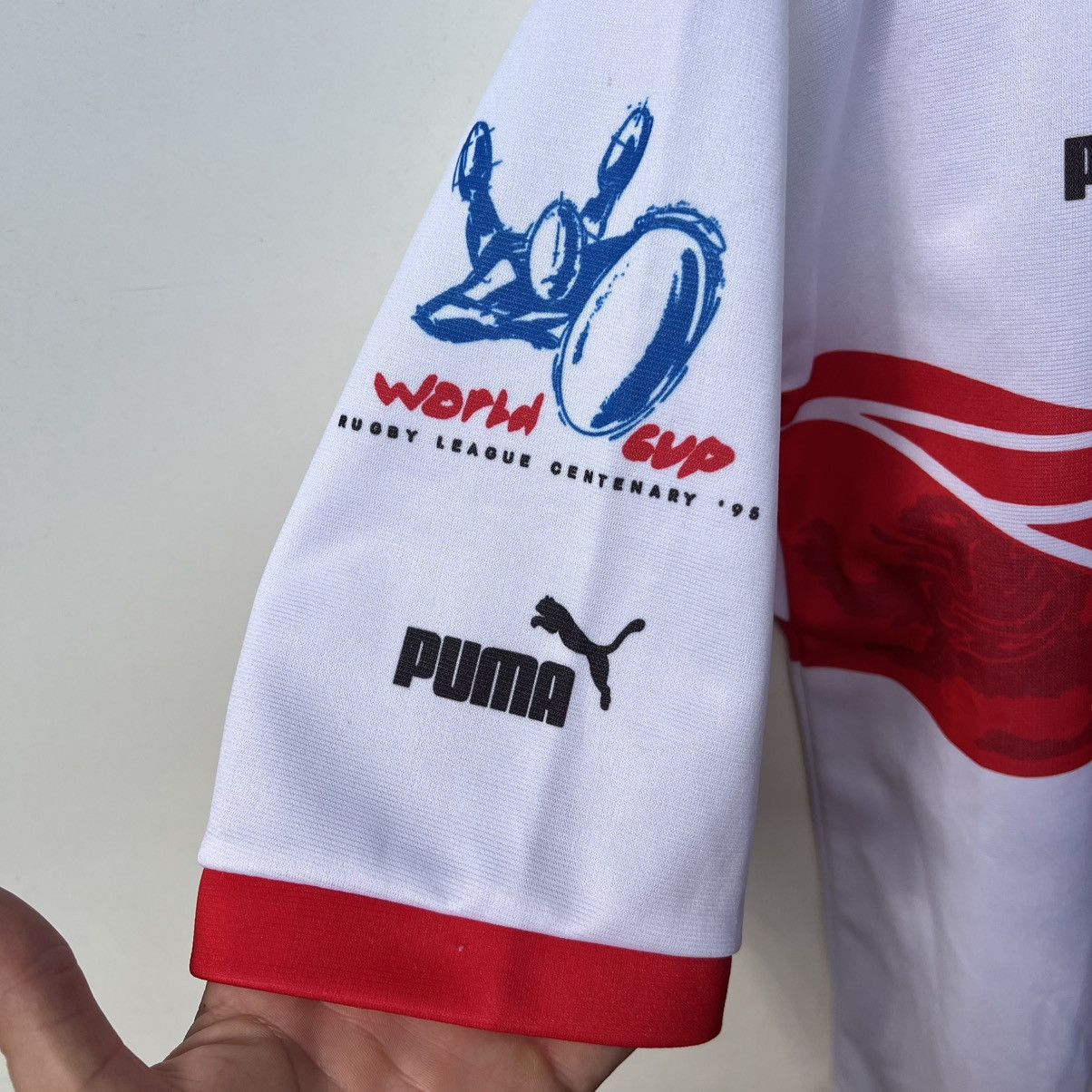 Vintage England 1995 Home Rugby League Shirt Puma Jersey Size US M / EU 48-50 / 2 - 9 Thumbnail