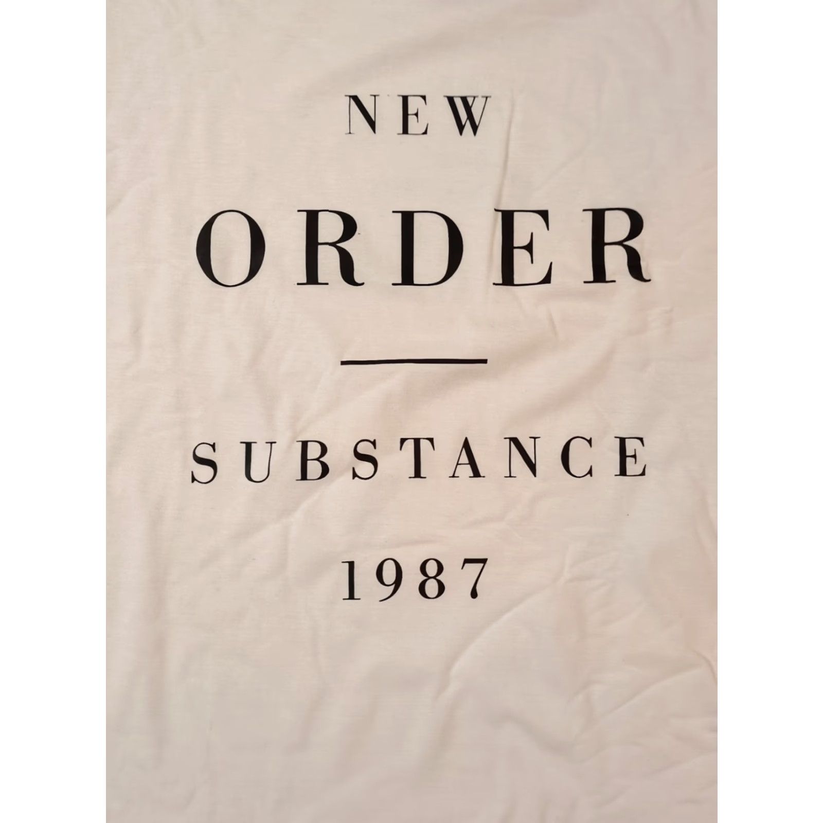 Gildan New Order Substance 1987 Officially Licensed 2022 White XL Band T-Shirt Cotton Crew Neck Short Sleeve Logo Graphic Print Men T-Shirt Size US XL / EU 56 / 4 - 3 Thumbnail