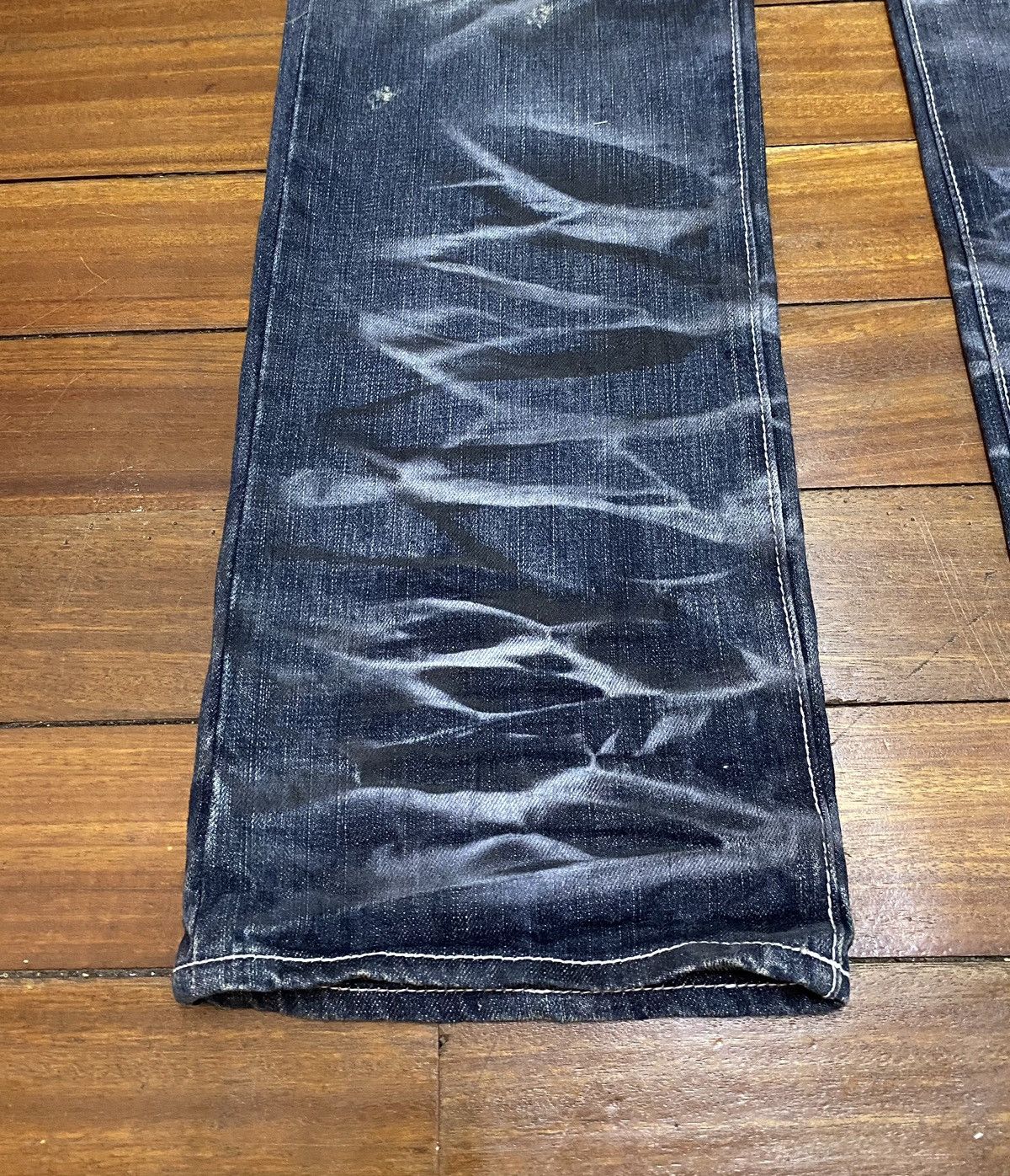 Japanese Brand Rare Design Vintage Brand Urban Craft Distressed Jeans 2000s Size US 35 - 5 Thumbnail