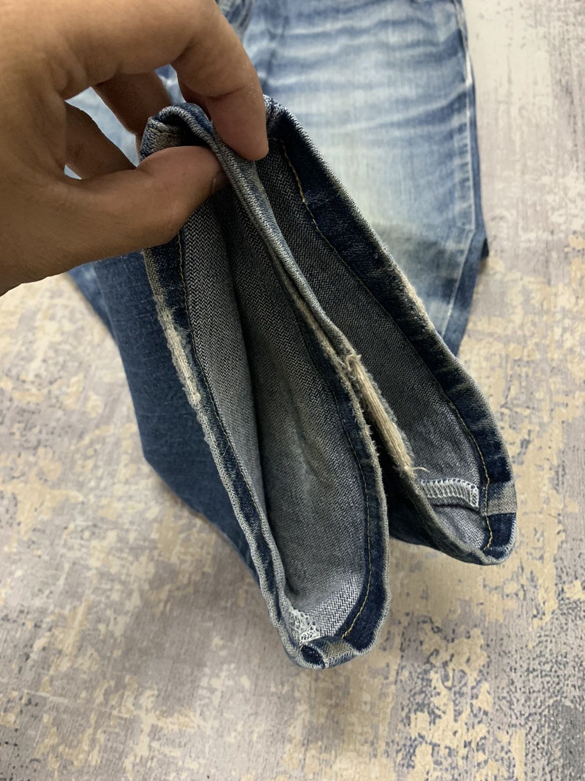 Levi's Levi's 533 Loose Straight Fit Denim Jeans Indigo Stone Wash Size US 35 - 10 Thumbnail