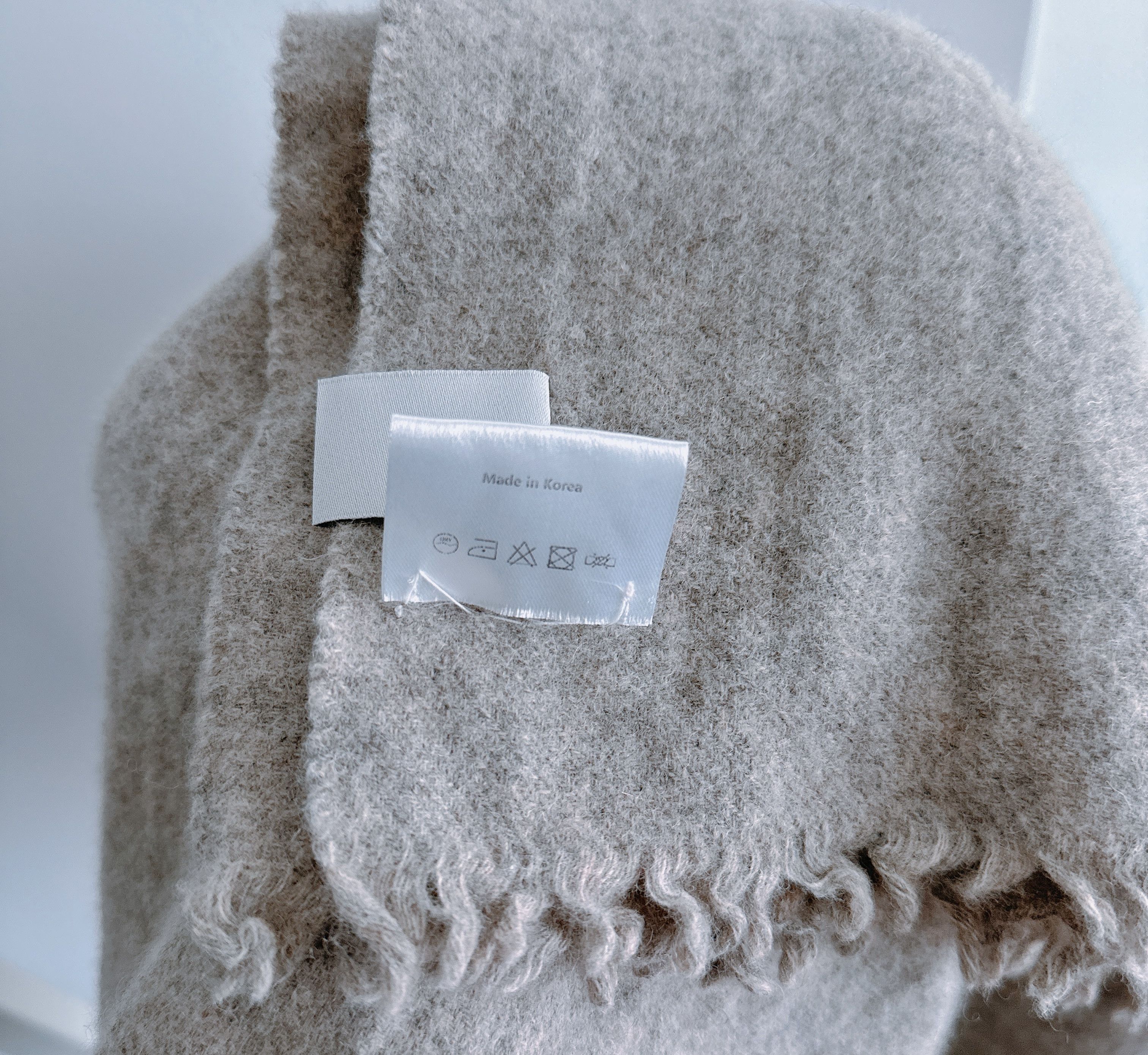 LOW CLASSIC Low Classic Grey Wool Muffler Scarf Size ONE SIZE - 5 Thumbnail