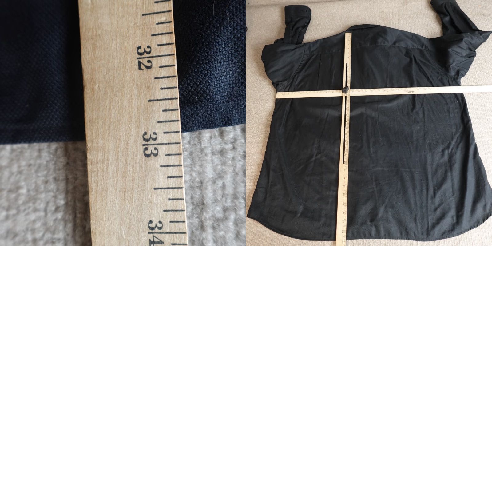 Vintage Gitman Bros Mens Shirt 2XL Black Solid Button-Down USA Size US XXL / EU 58 / 5 - 9 Thumbnail