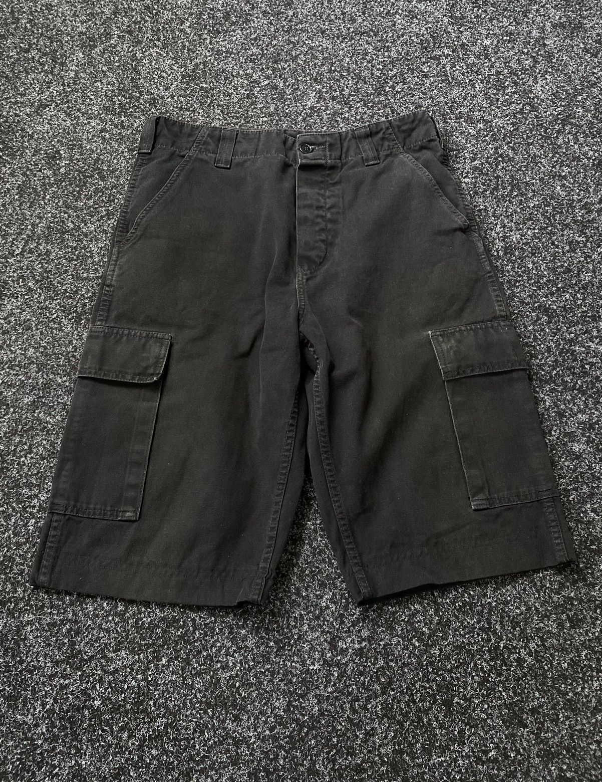 Levi's × Vintage Levis Cargo Shorts Denim Distressed Rap Sk8 Baggy Size US 34 / EU 50 - 1 Thumbnail