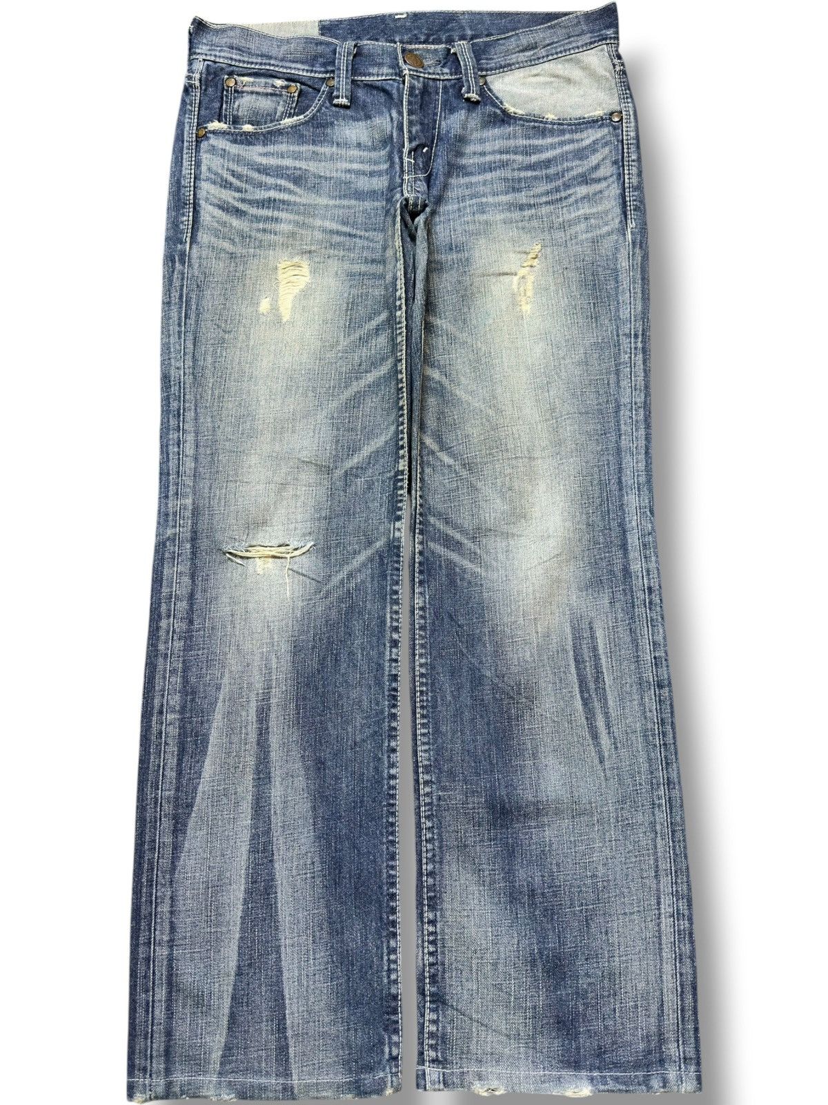 Levi's Vintage Clothing Vintage Levi’s LP903-00 Faded Ripped Distressed Denim Size US 32 / EU 48 - 1 Thumbnail