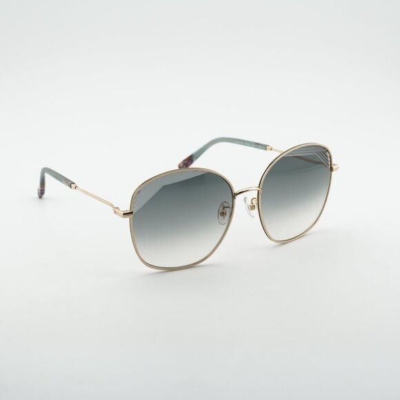 Missoni Missoni MIS 0014/S 0PEF 9O Sunglasses Gold/Green Geometric Size ONE SIZE - 7 Thumbnail