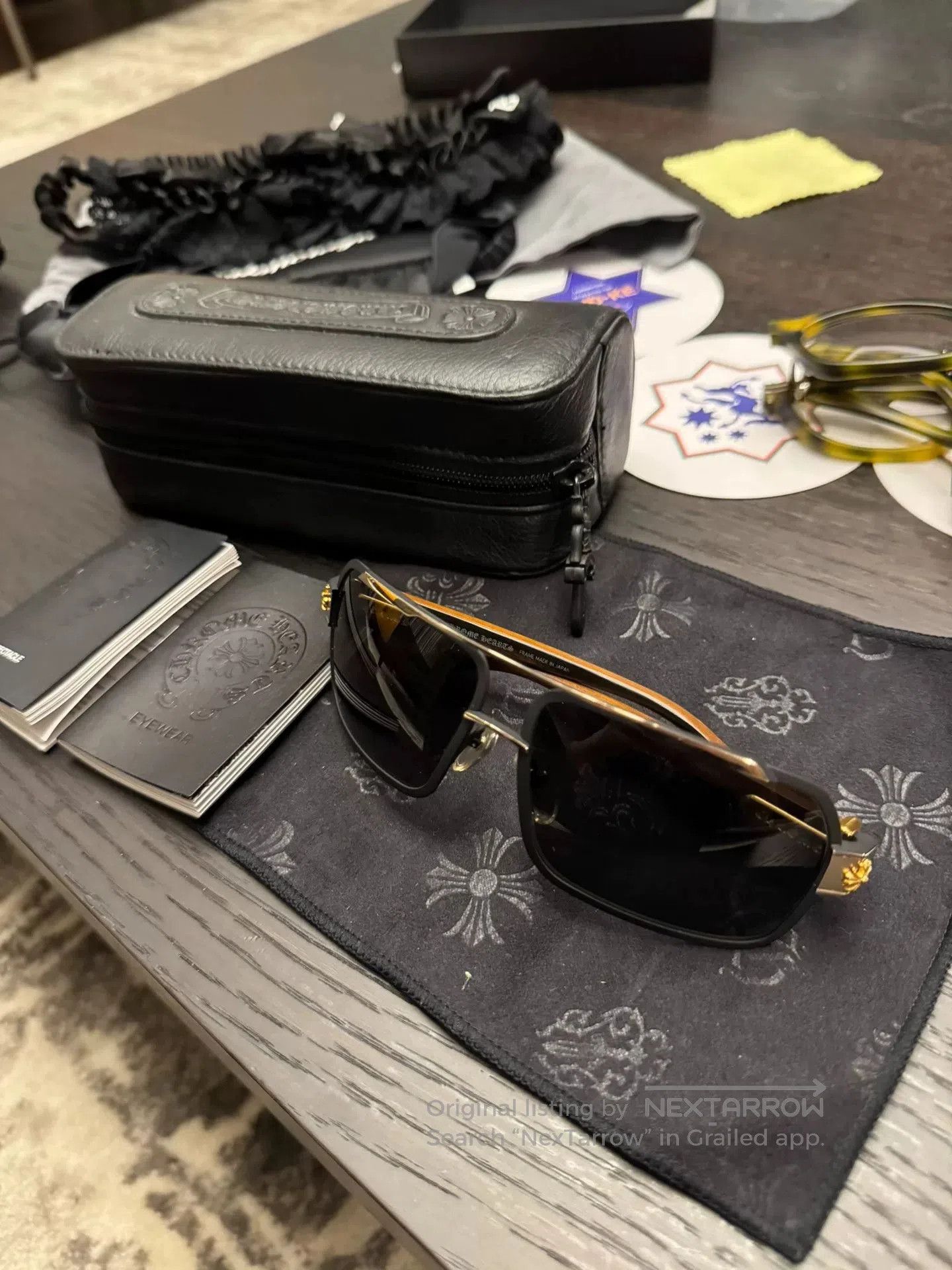 Chrome Hearts Chrome Hearts Hummer 24k Gold Sunglasses. Size ONE SIZE - 2 Thumbnail