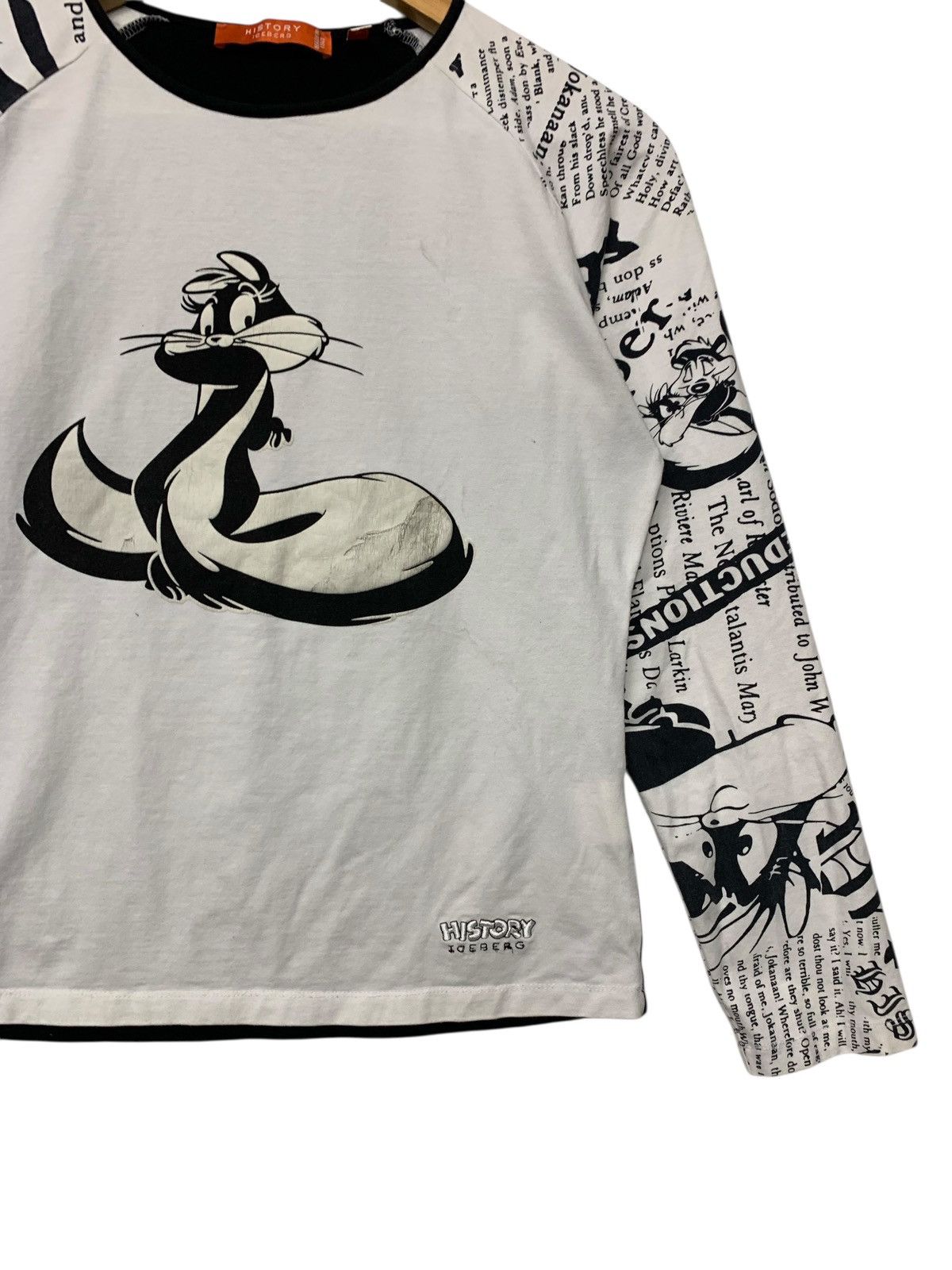 Iceberg Vintage Iceberg X Looney Tunes Warner Bros Longsleve T Shirt Size M / US 6-8 / IT 42-44 - 4 Thumbnail