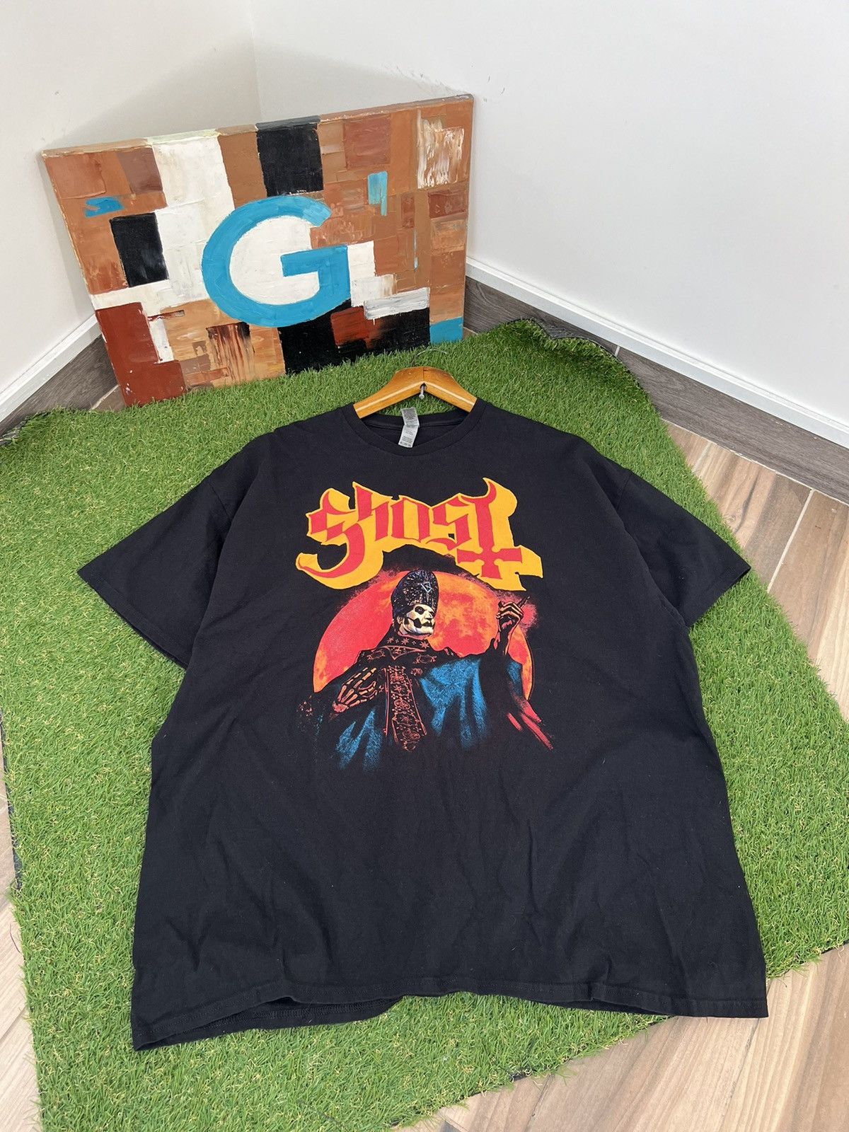 Band Tees × Vintage Vintage Y2K Ghost 2015 Metal Rock Tour T Shirt Size US XXL / EU 58 / 5 - 1 Thumbnail