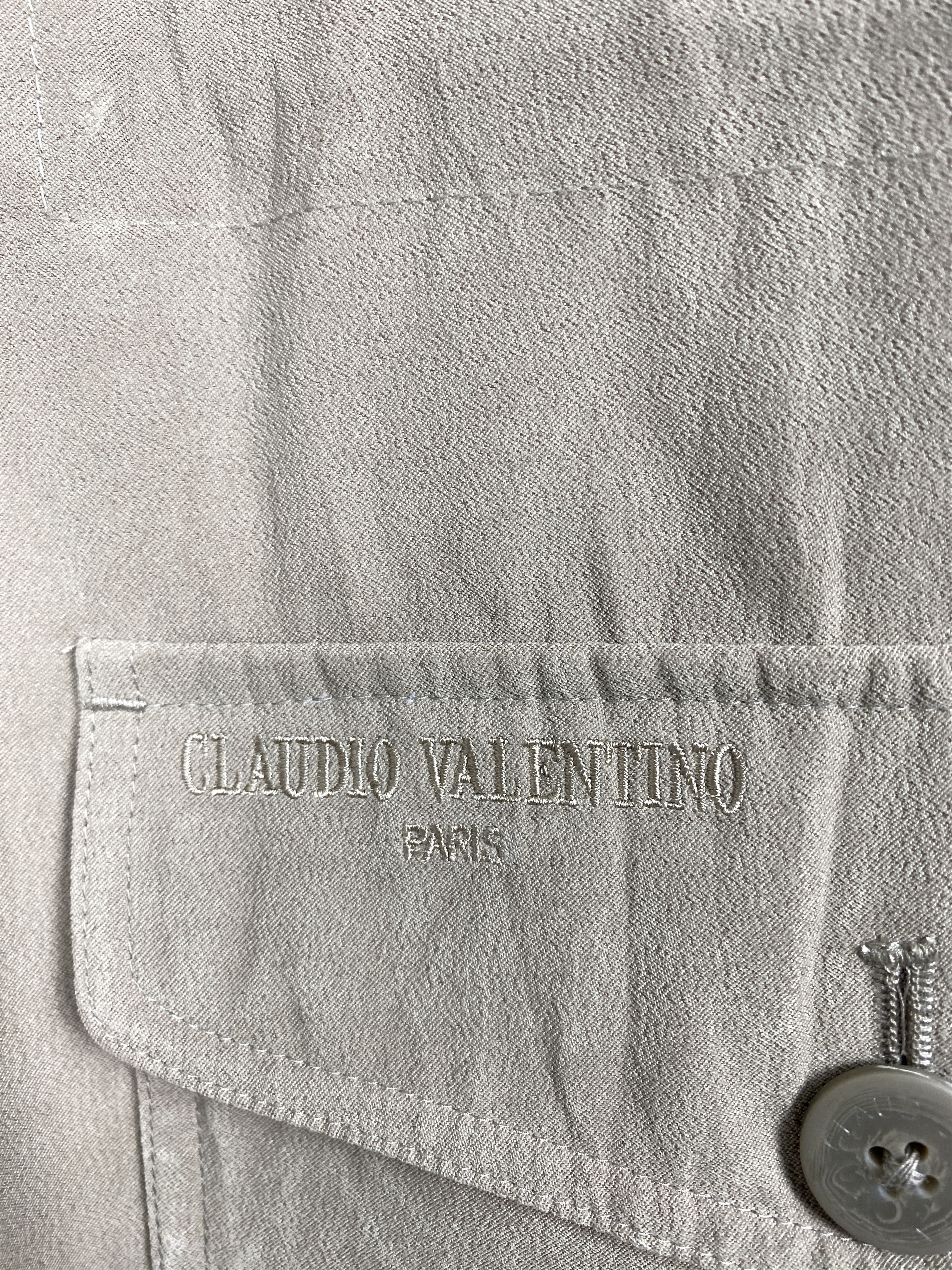 Japanese Brand Vintage Claudio Valentino Quilted Lining Jacket J1148 Size US M / EU 48-50 / 2 - 7 Thumbnail