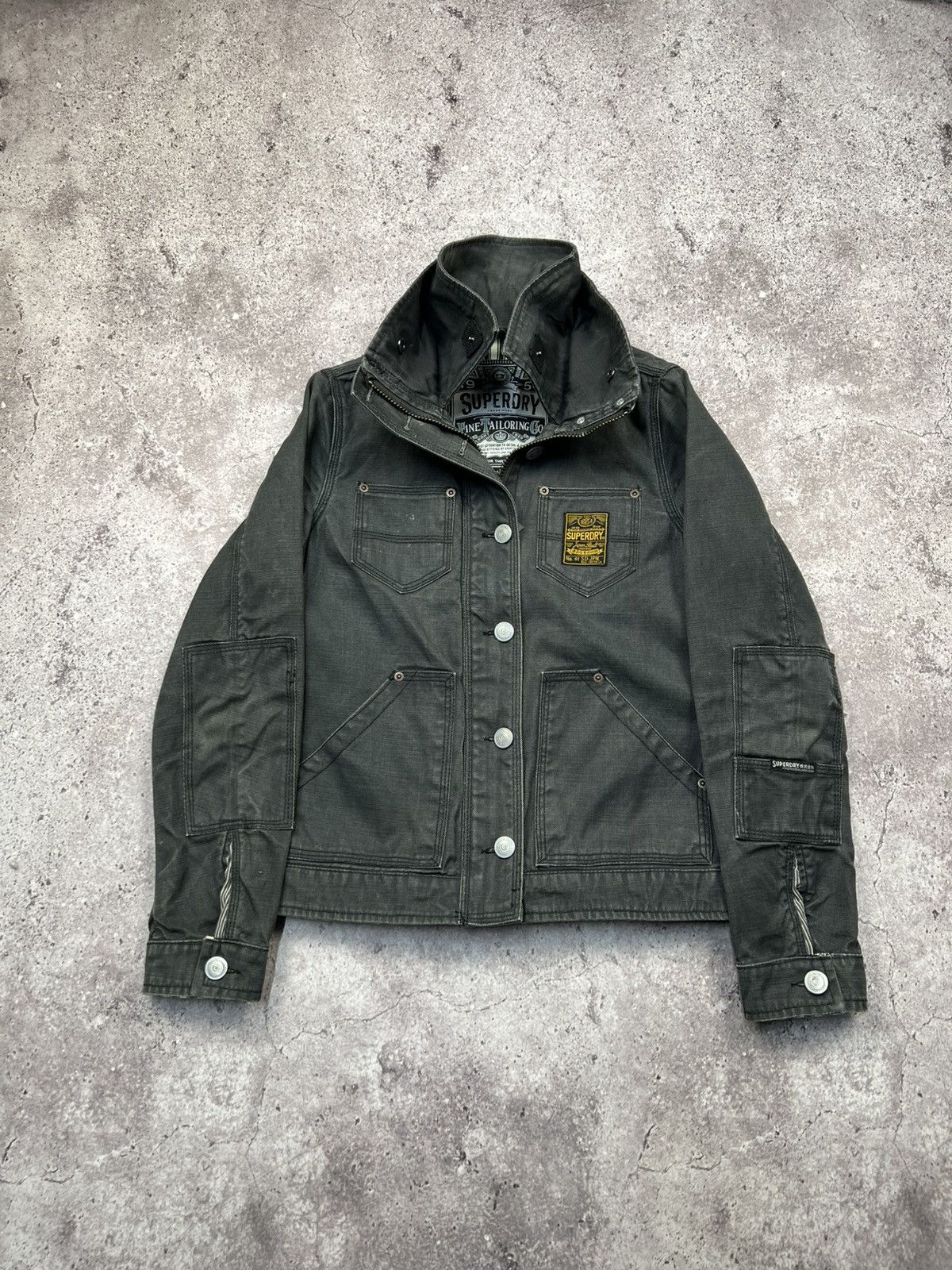 Japanese Brand Vintage Y2K grunge biker raw denim jacket Rick Owens style Size L / US 10 / IT 46 - 3 Thumbnail