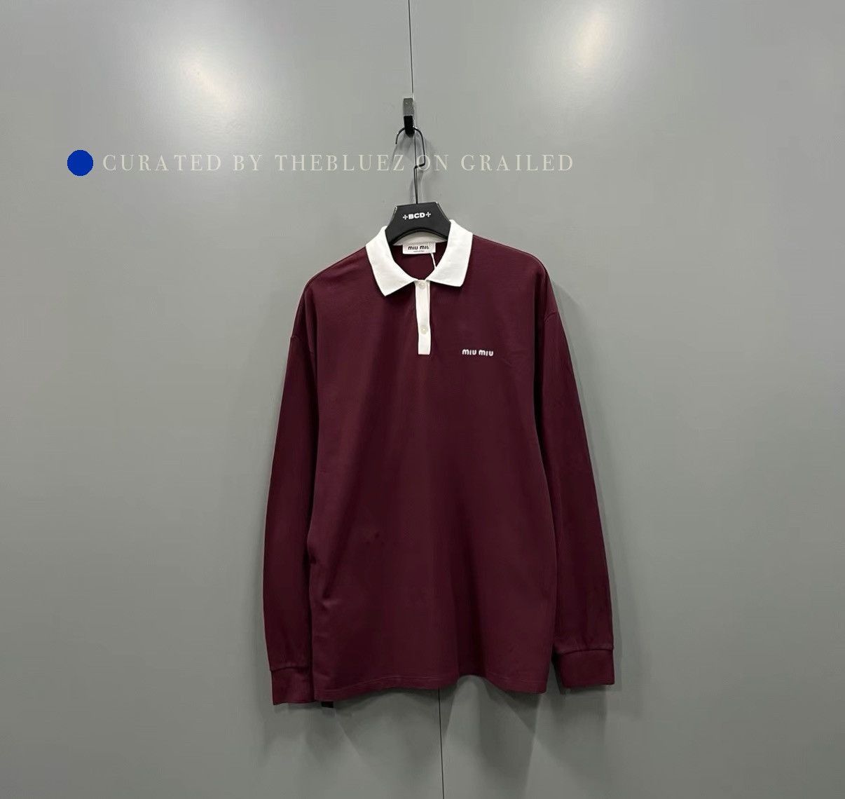 Miu Miu Chic Red Long Sleeve Polo Shirt Size US XS / EU 42 / 0 - 1 Thumbnail