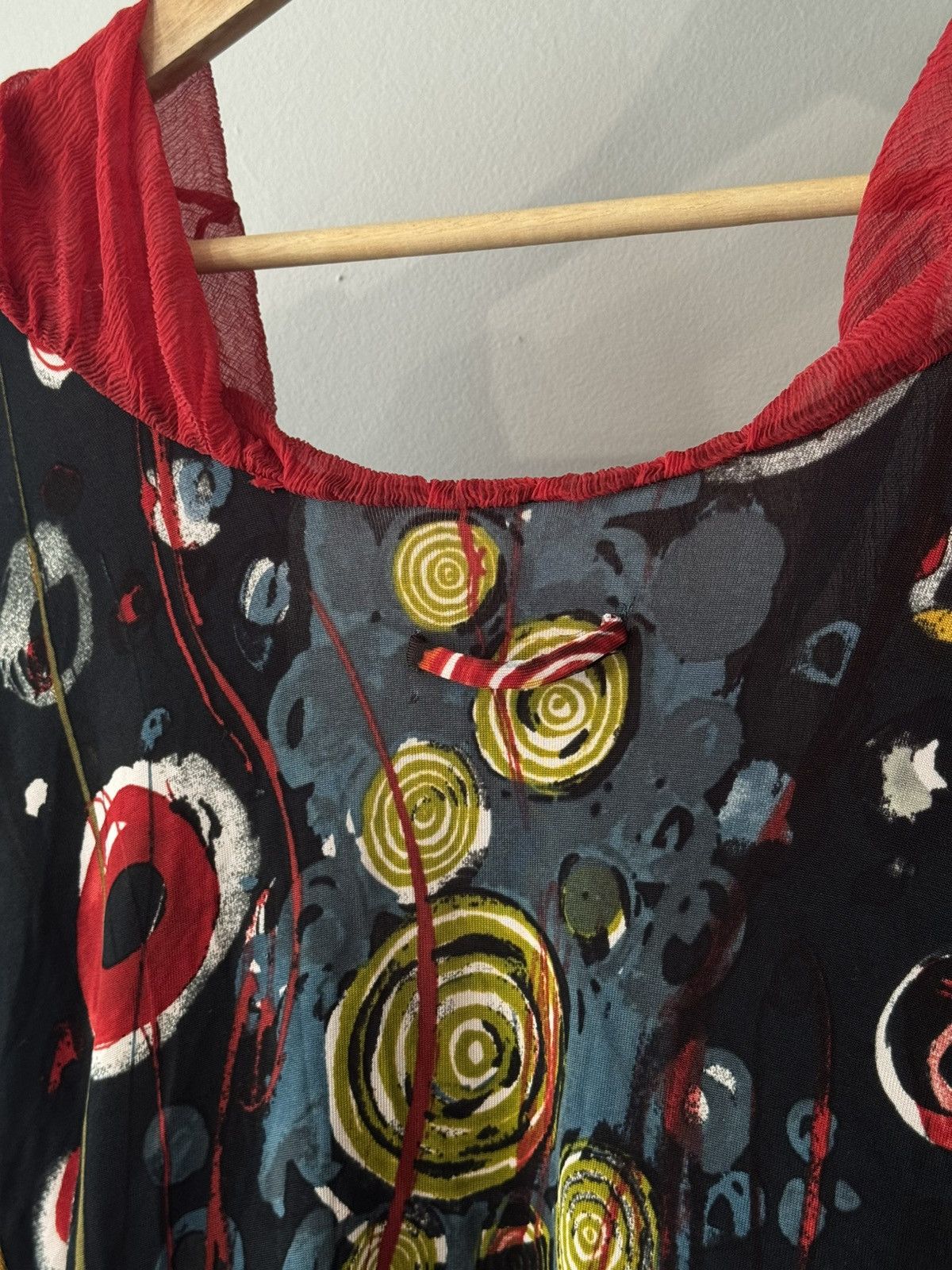 Jean Paul Gaultier Rare Vintage Jean Paul Gaultier Silk Dot Print Tie Blouse Size M / US 6-8 / IT 42-44 - 16 Thumbnail