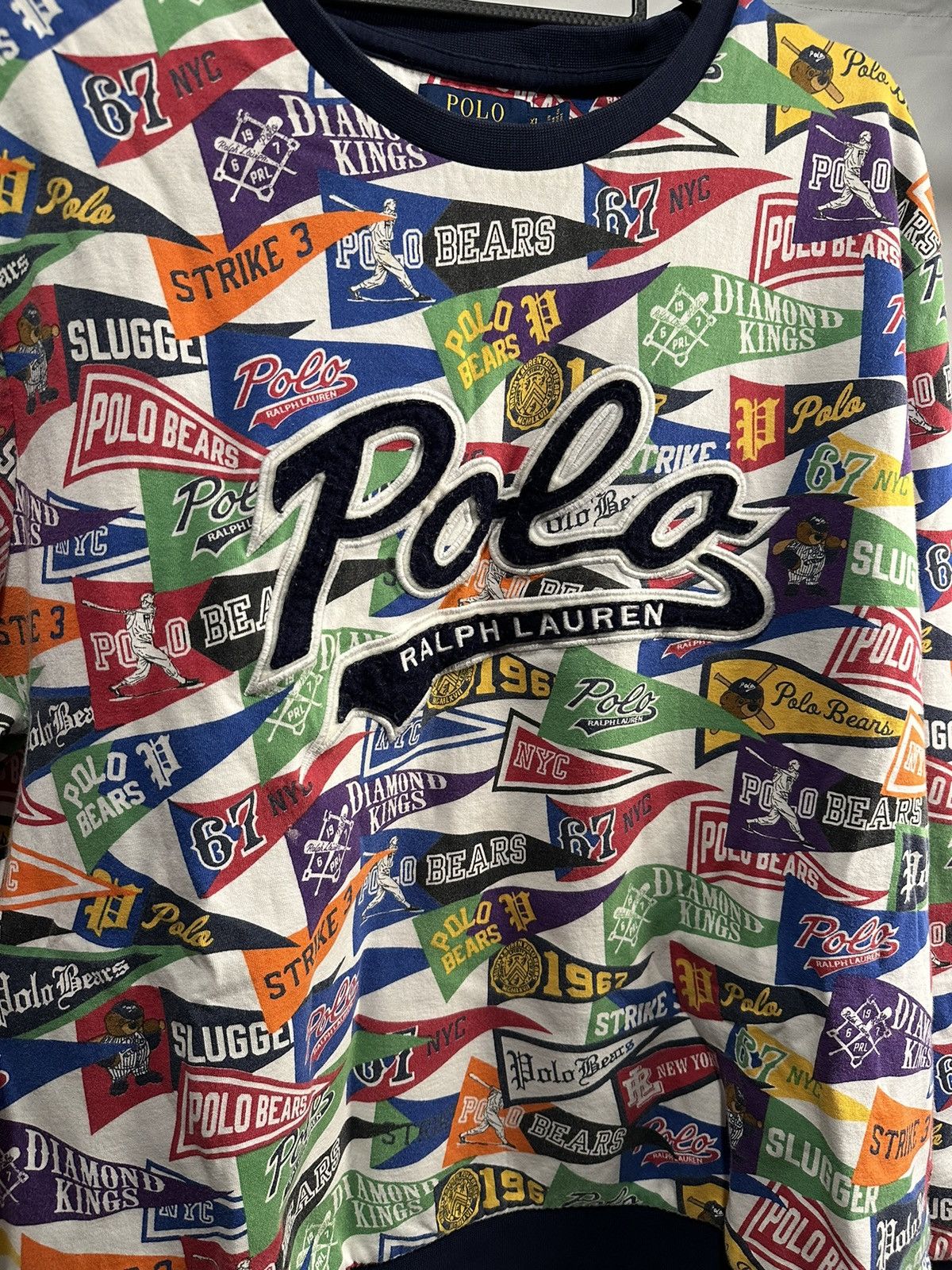 Polo Ralph Lauren Polo Ralph Lauren Pennant Sweatshirt Size US XL / EU 56 / 4 - 2 Thumbnail