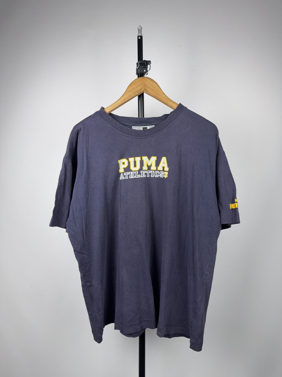 Puma Retro 00s Puma Athletics Tee Navy L Y2K Vintage Logo Shirt Size US L / EU 52-54 / 3 - 1 Thumbnail