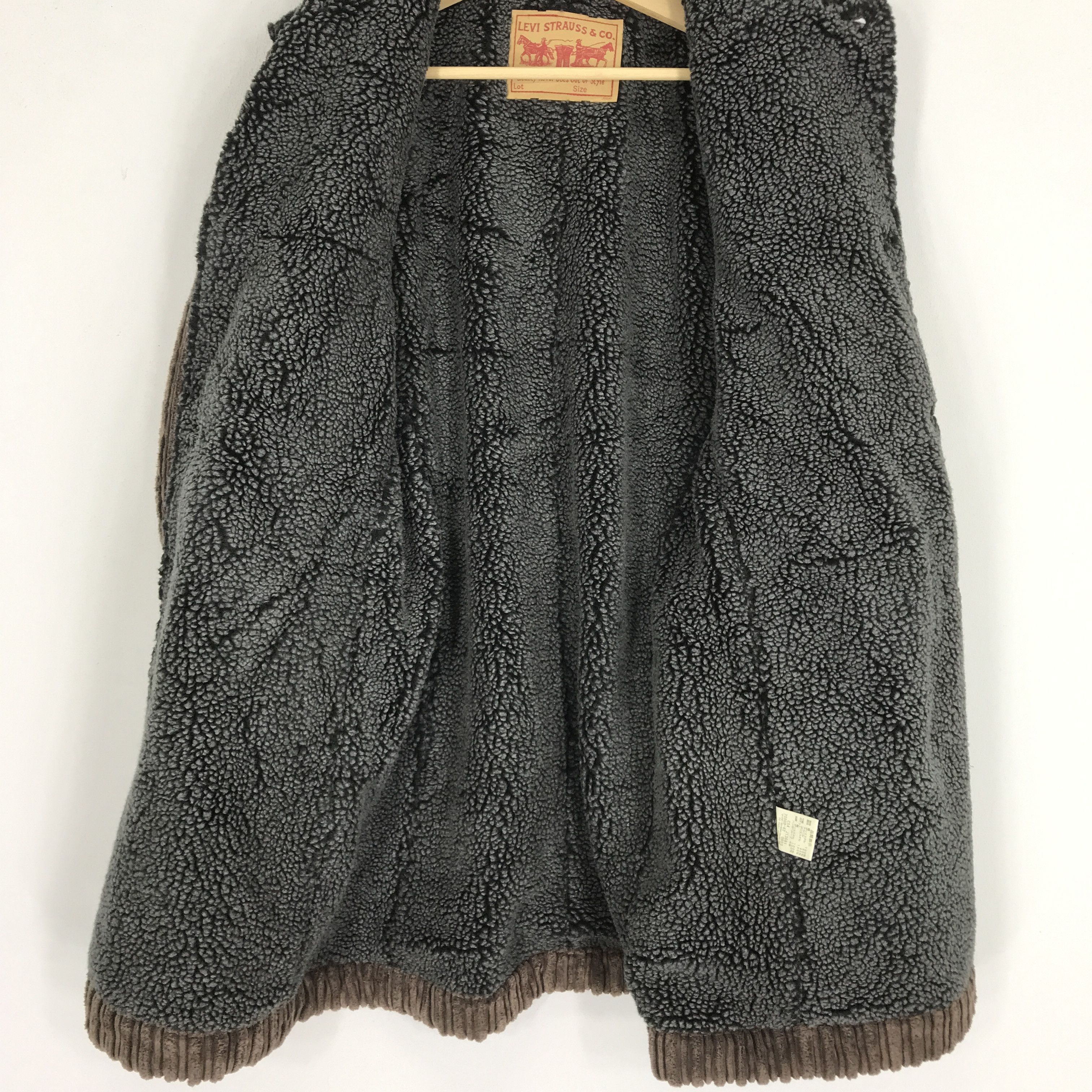 Levi's Vintage Levis Corduroy Sherpa Fleece Lining Overcoat Jacket Size US M / EU 48-50 / 2 - 3 Thumbnail
