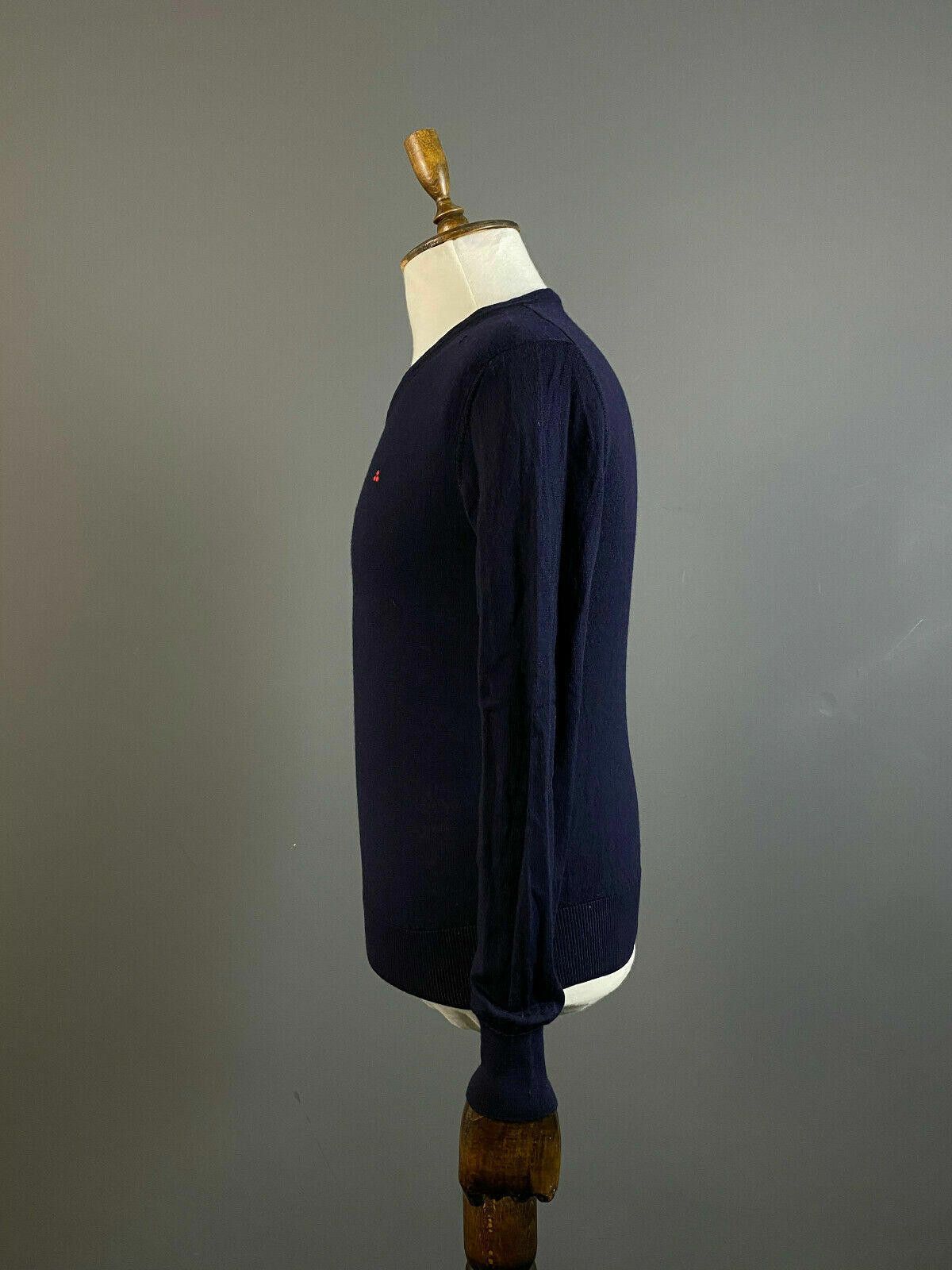 Peuterey Men Peuterey Blue Wool Blend V-Neck Sweater Size S Size US S / EU 44-46 / 1 - 7 Thumbnail