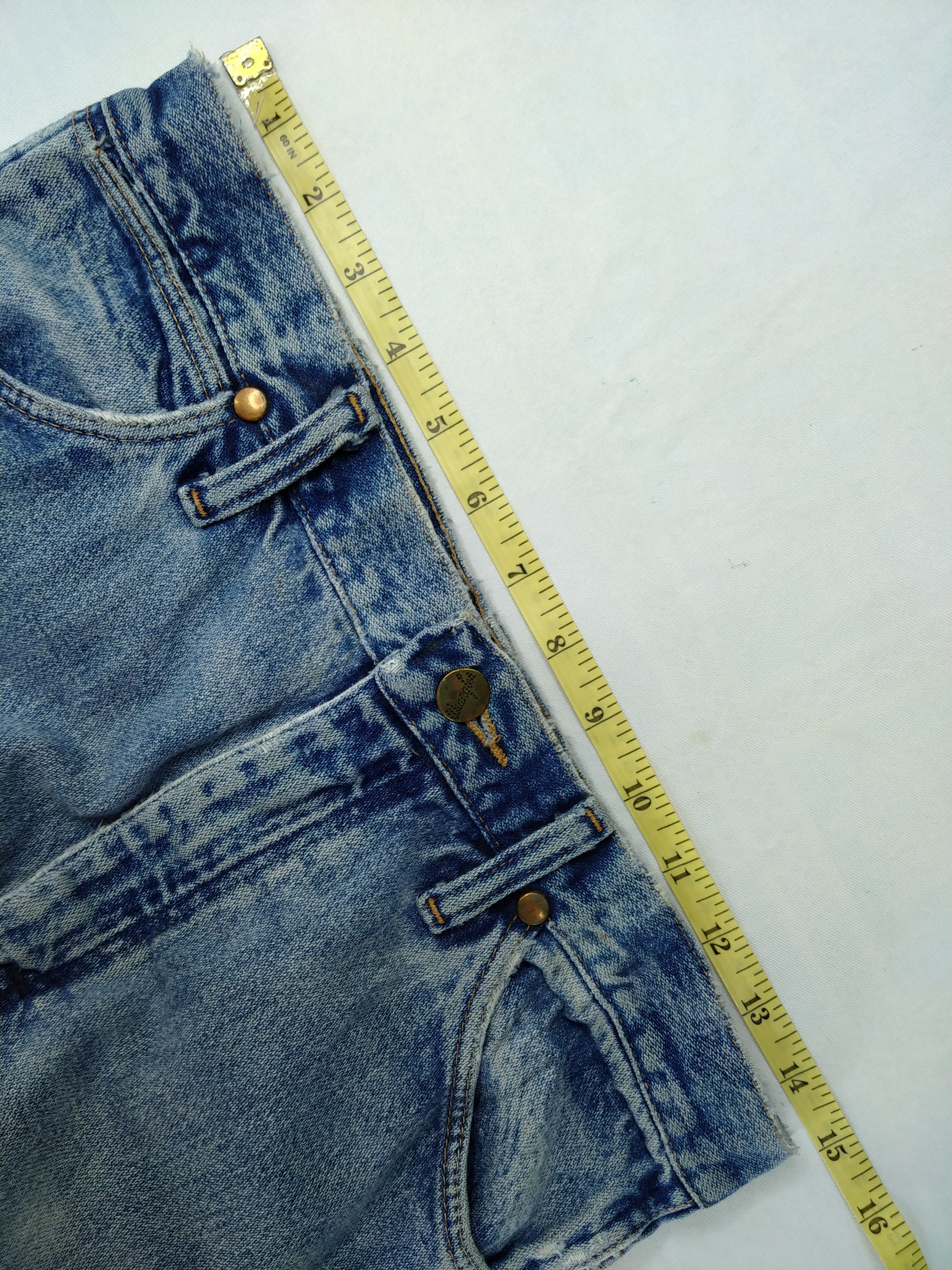 Japanese Brand Vintage Wrangler Distressed Blue Denim 29x34 -JN413 Size US 29 - 5 Thumbnail