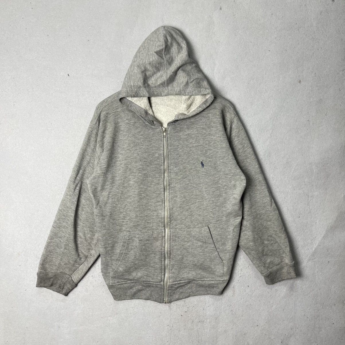 Polo Ralph Lauren Vintage Polo Ralph Lauren Zip Hoodie Grey USA Size US M / EU 48-50 / 2 - 1 Thumbnail