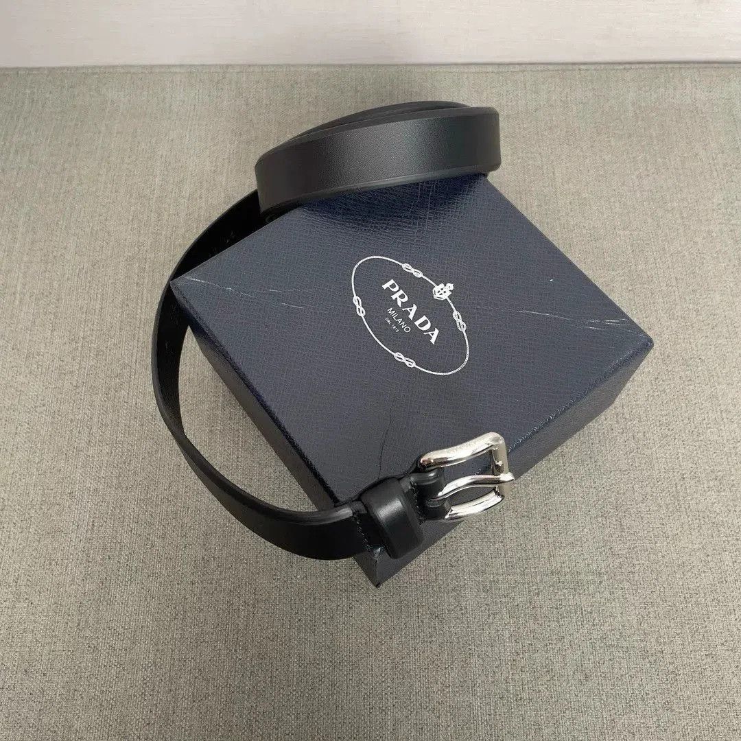 Prada Prada Unisex Full Leather Belt. Size ONE SIZE - 3 Thumbnail