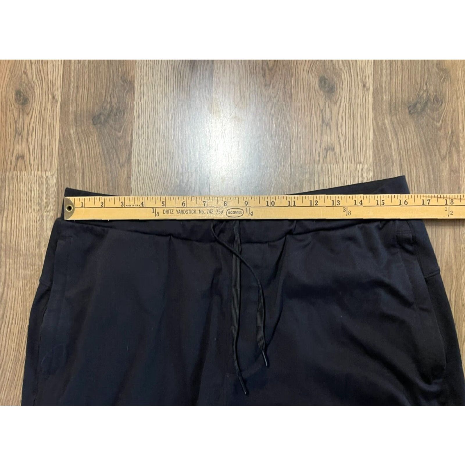 Vintage MONDETTA Pants Women L Black Capri Zip Ankle Tie Waist Casual 29 in Inseam Straight 3/4 Size 36" / US 14 / IT 50 - 4 Thumbnail