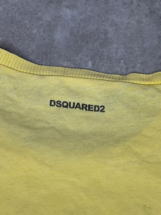 Dsquared2 SS2017 DSquared2 Yellow Pinstriped T-Shirt Size US M / EU 48-50 / 2 - 9 Thumbnail