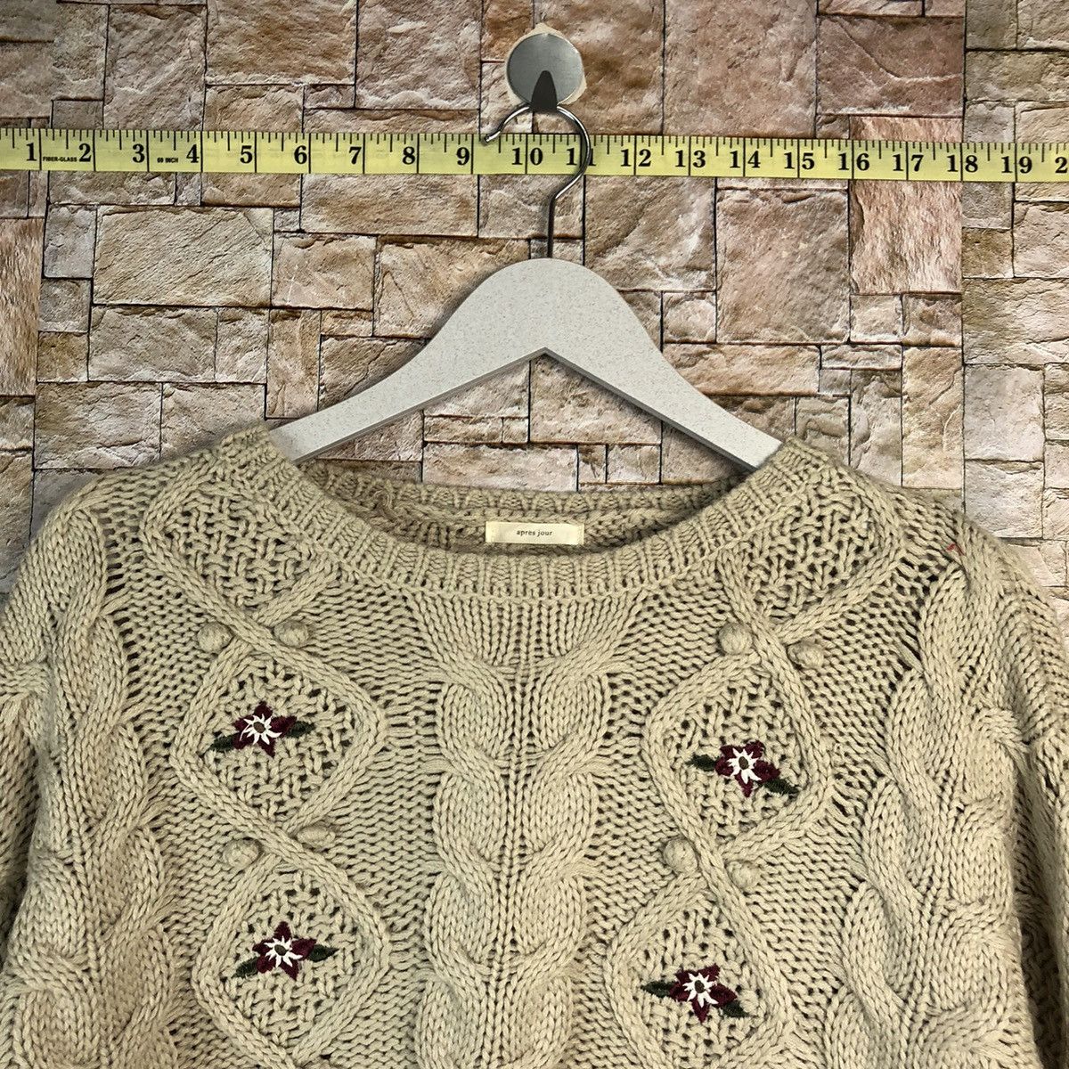 Homespun Knitwear × Japanese Brand Apres Jour Brown art baggie Knitwear #A846 Size L / US 10 / IT 46 - 4 Thumbnail