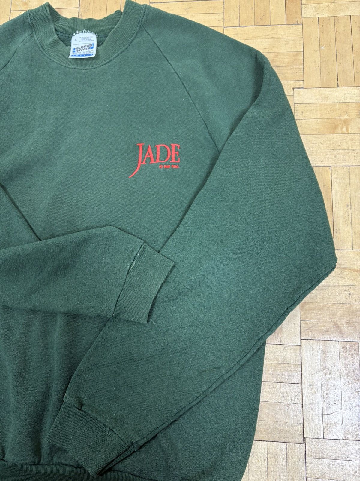 Vintage Rare 1995 Jade movie promo Screen Stars crew sweatshirt Size US L / EU 52-54 / 3 - 3 Thumbnail