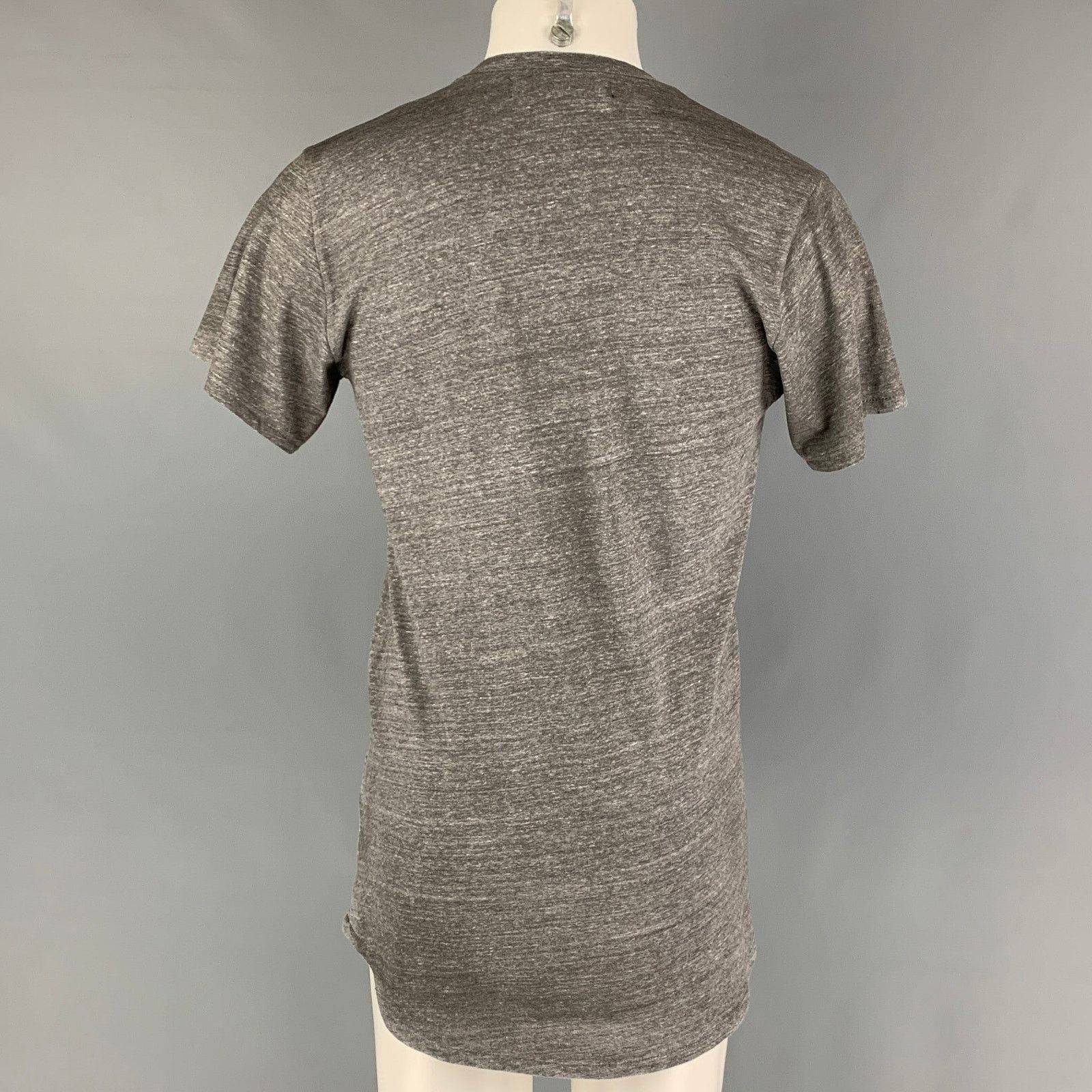 Size XL Grey Heather Cotton Blend Short Sleeve T-shirt
