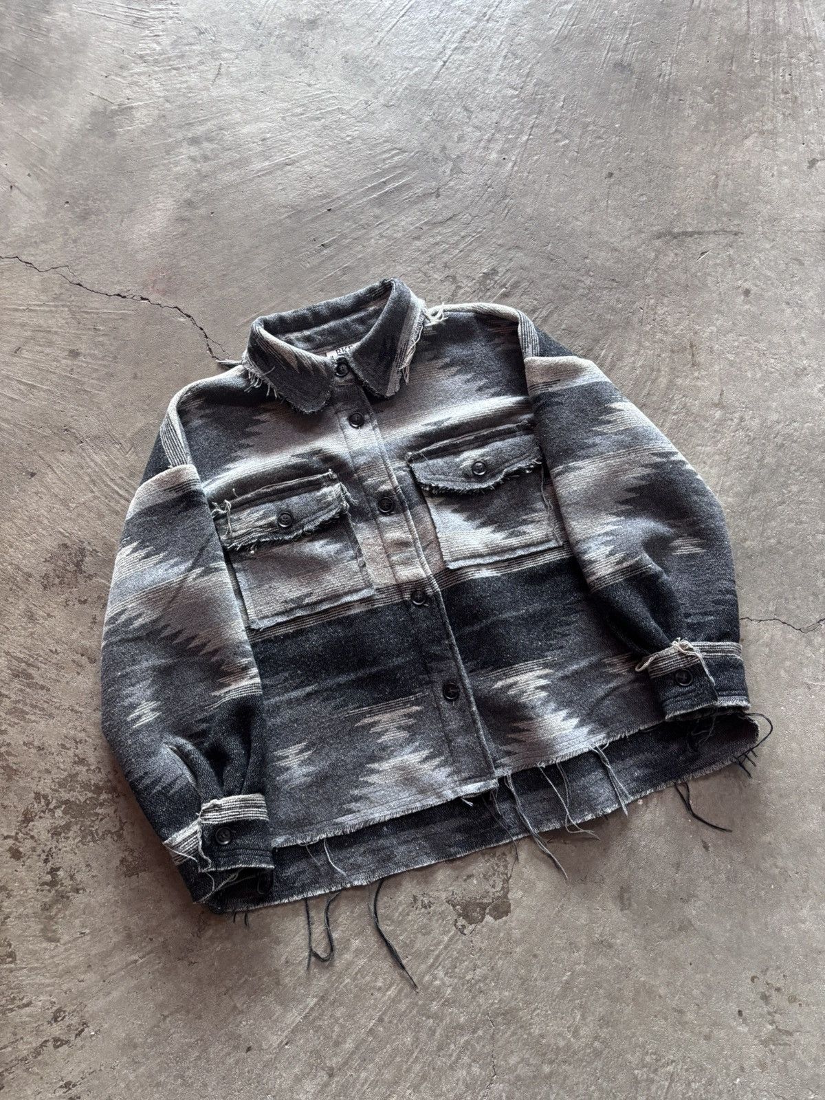 Vintage vintage distressed workwear style aztec jacket Size US XL / EU 56 / 4 - 2 Thumbnail