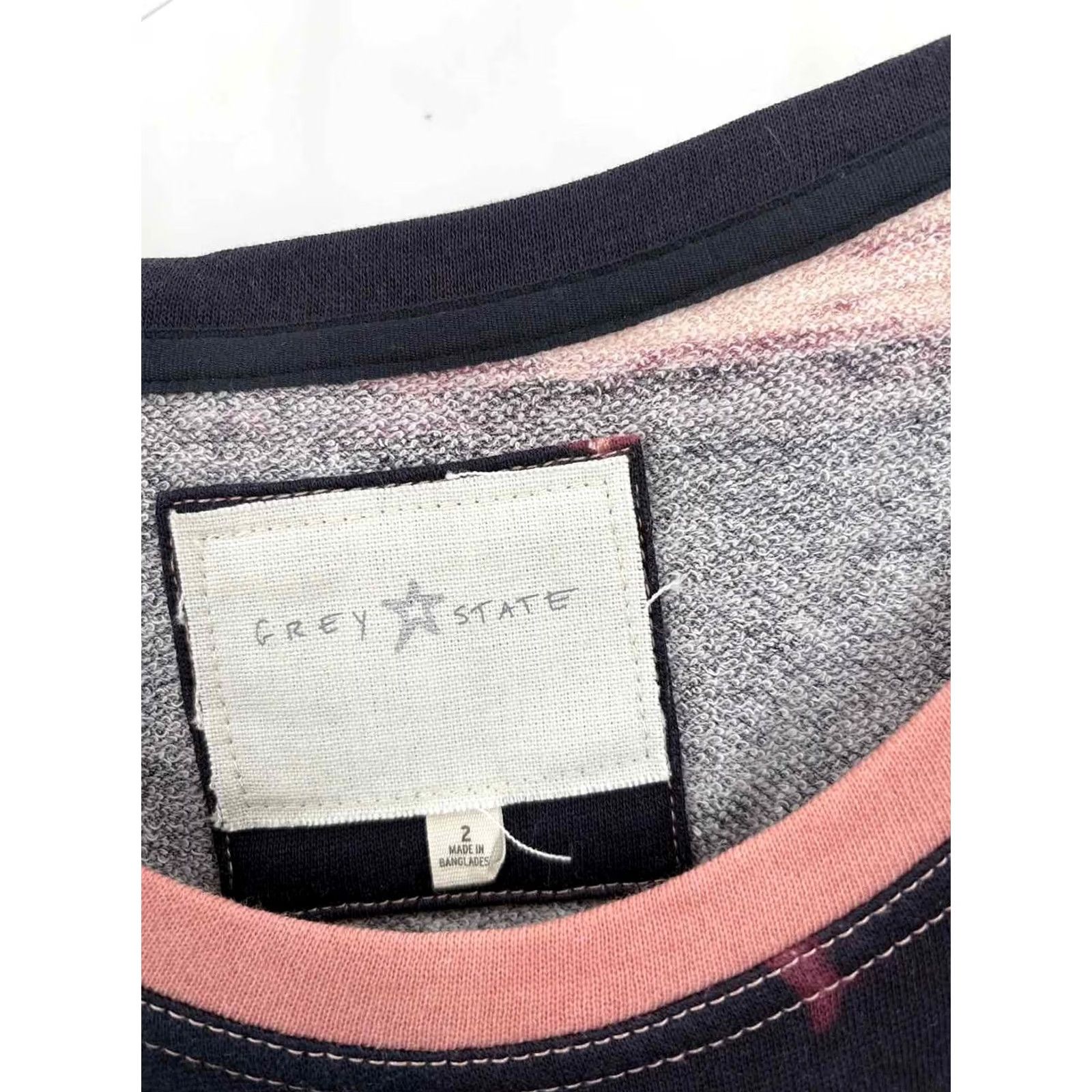 Vintage Grey State Sweatshirt Orange Size 2 - Pre-Owned Regular XS Size XS / US 0-2 / IT 36-38 - 3 Thumbnail