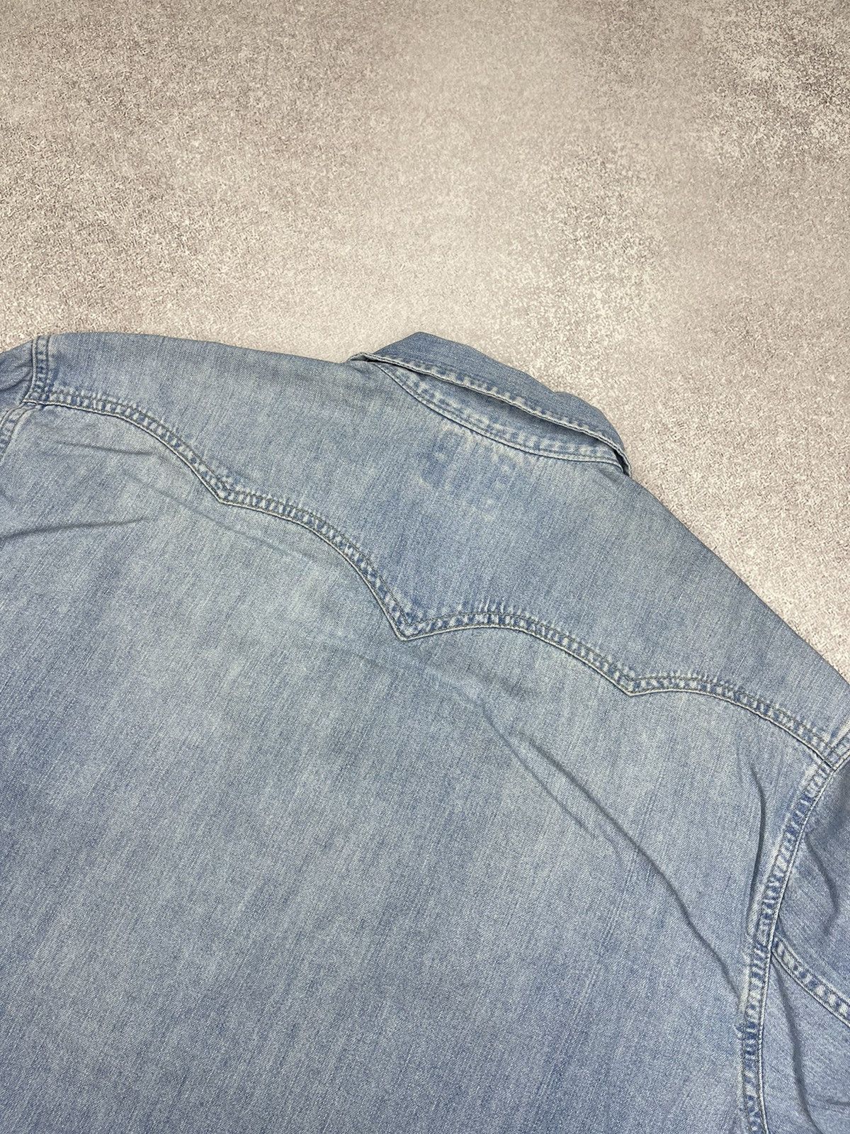 Levi's × Levi's Vintage Clothing × Vintage Vintage Levis Strauss Denim Shirt Blue Y2K Drill Size US M / EU 48-50 / 2 - 6 Thumbnail