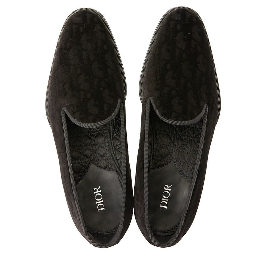 Dior o1mle0326 Timeless Slippers Do Velvet Shoes in Black Size US 12 / EU 45 - 3 Thumbnail