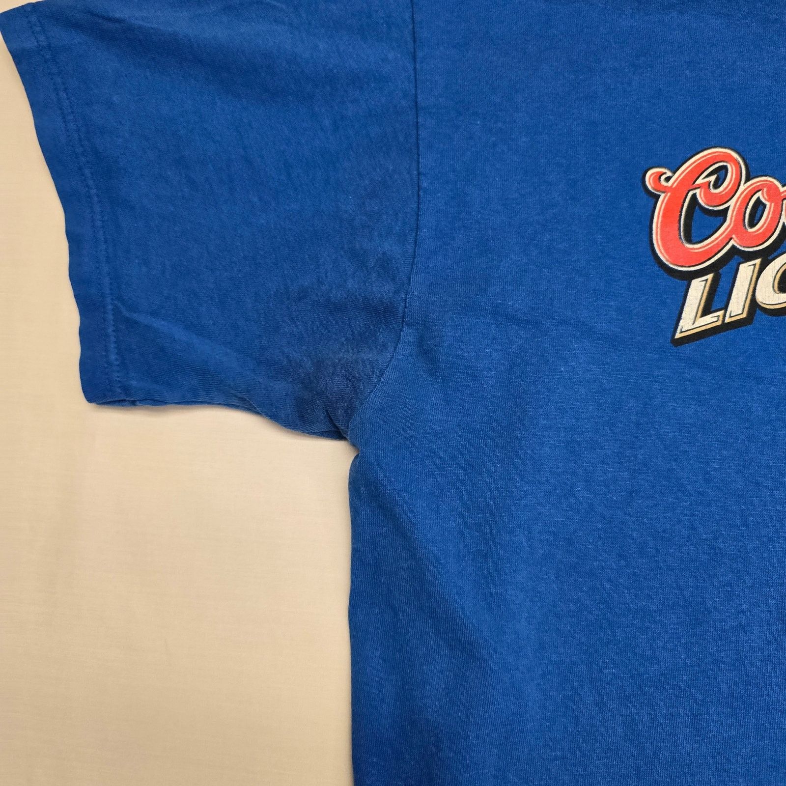 Fruit Of The Loom USAF Airforce Foorball XL Blue Coors Light Champs Bar Tee Size US XL / EU 56 / 4 - 10 Thumbnail