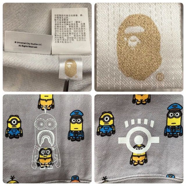 Bape BAPE Minions Milo Shark Full Zip Hoodie a bathing ape Size US M / EU 48-50 / 2 - 10 Thumbnail