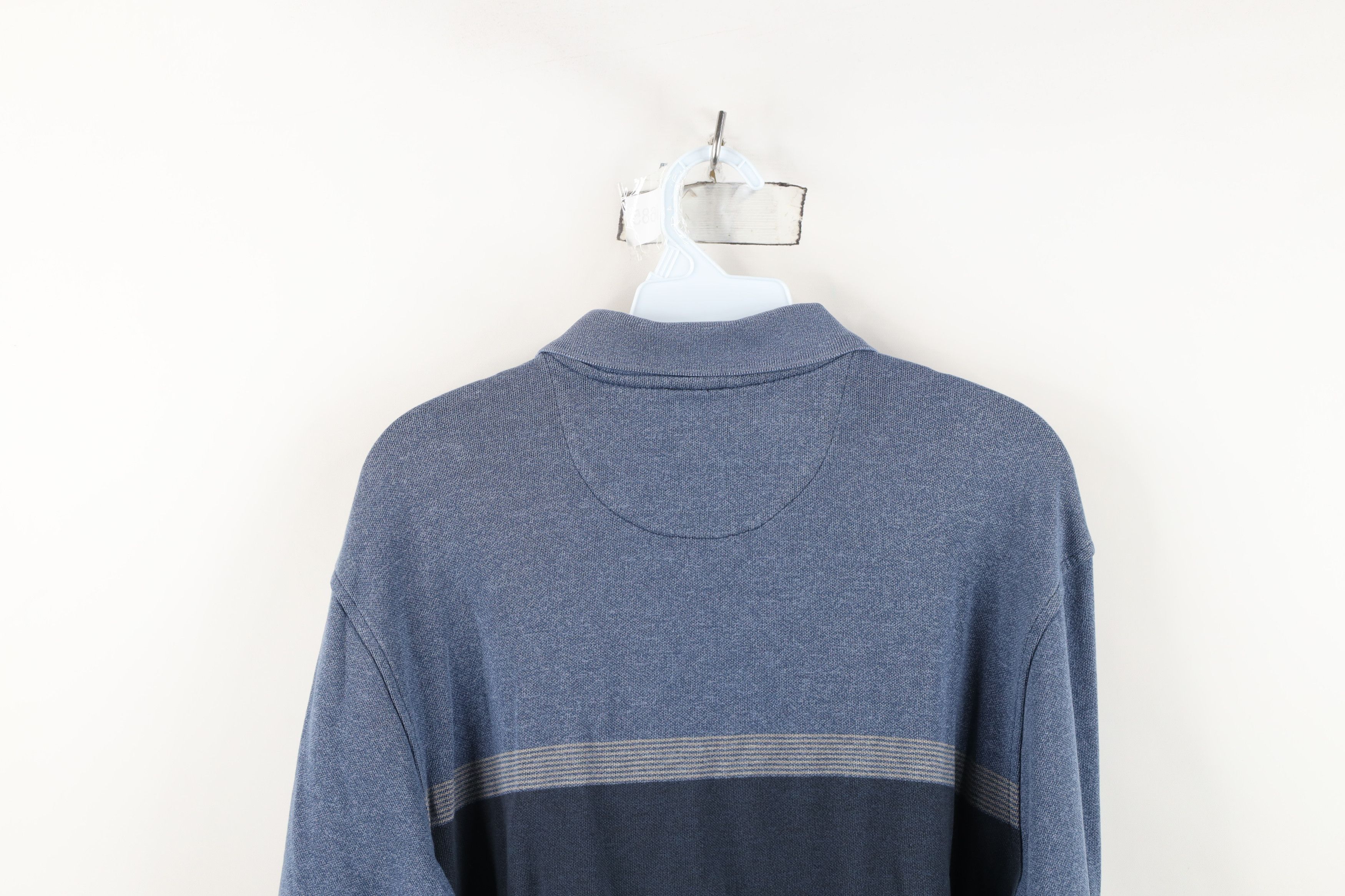 Vintage Vintage 90s Streetwear Striped Long Sleeve Rugby Polo Shirt Size US M / EU 48-50 / 2 - 11 Thumbnail