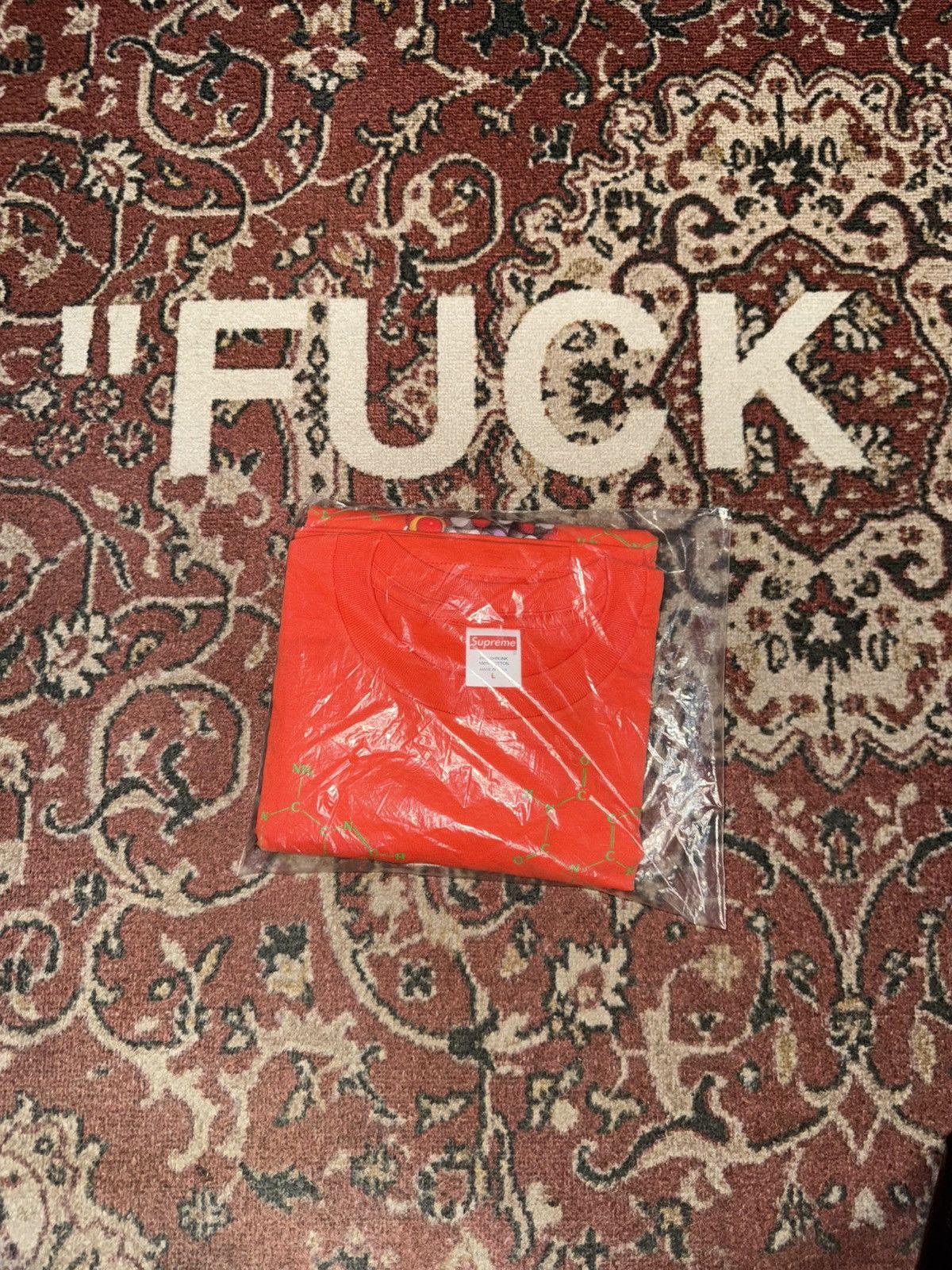 Supreme NEW FW17 Supreme DNA Tee ORANGE Size L Size US L / EU 52-54 / 3 - 4 Thumbnail