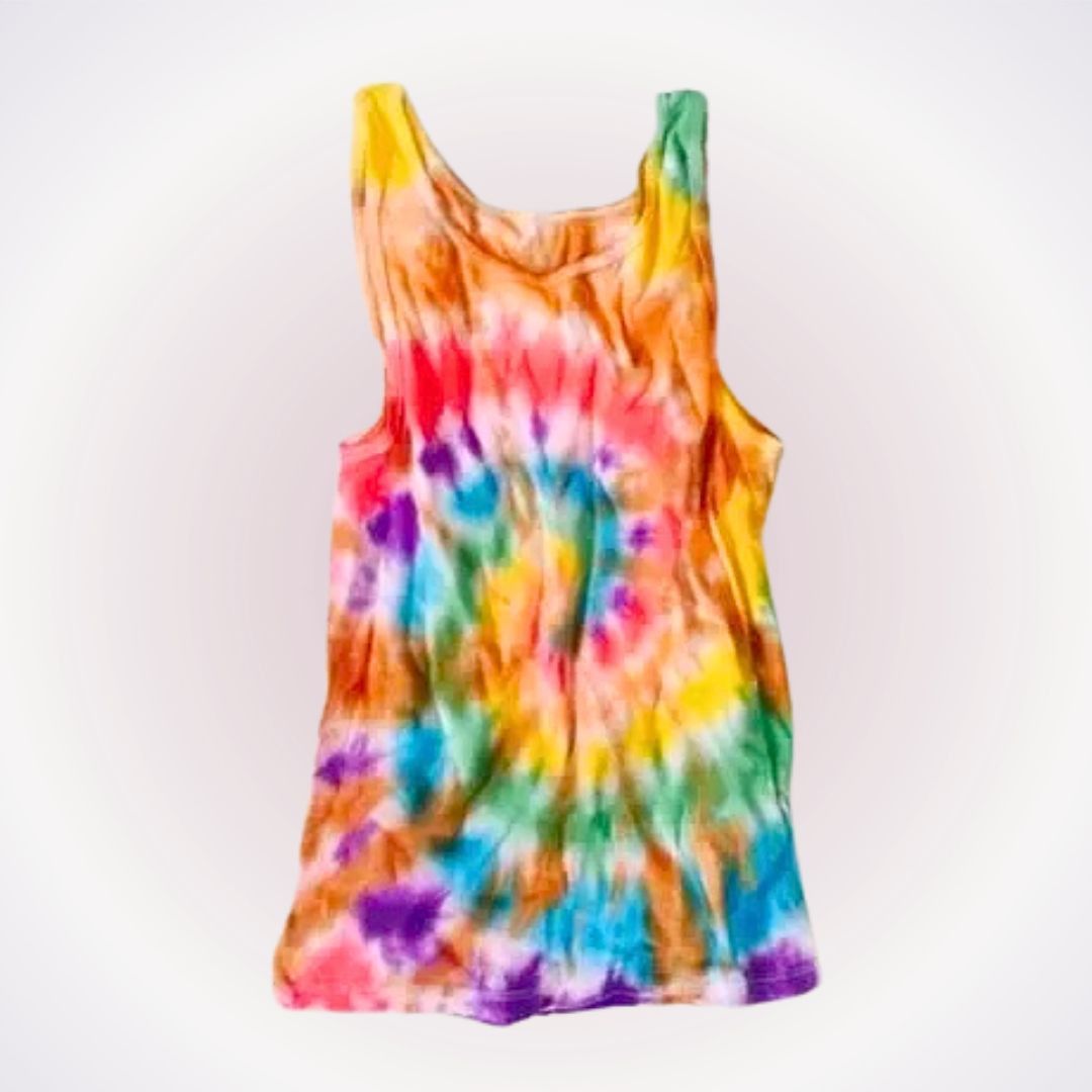 Other Dyes by MacKay Spiral Tie-Dye Tank Top Shirt | Sz YL Size XS / US 0-2 / IT 36-38 - 1 Thumbnail