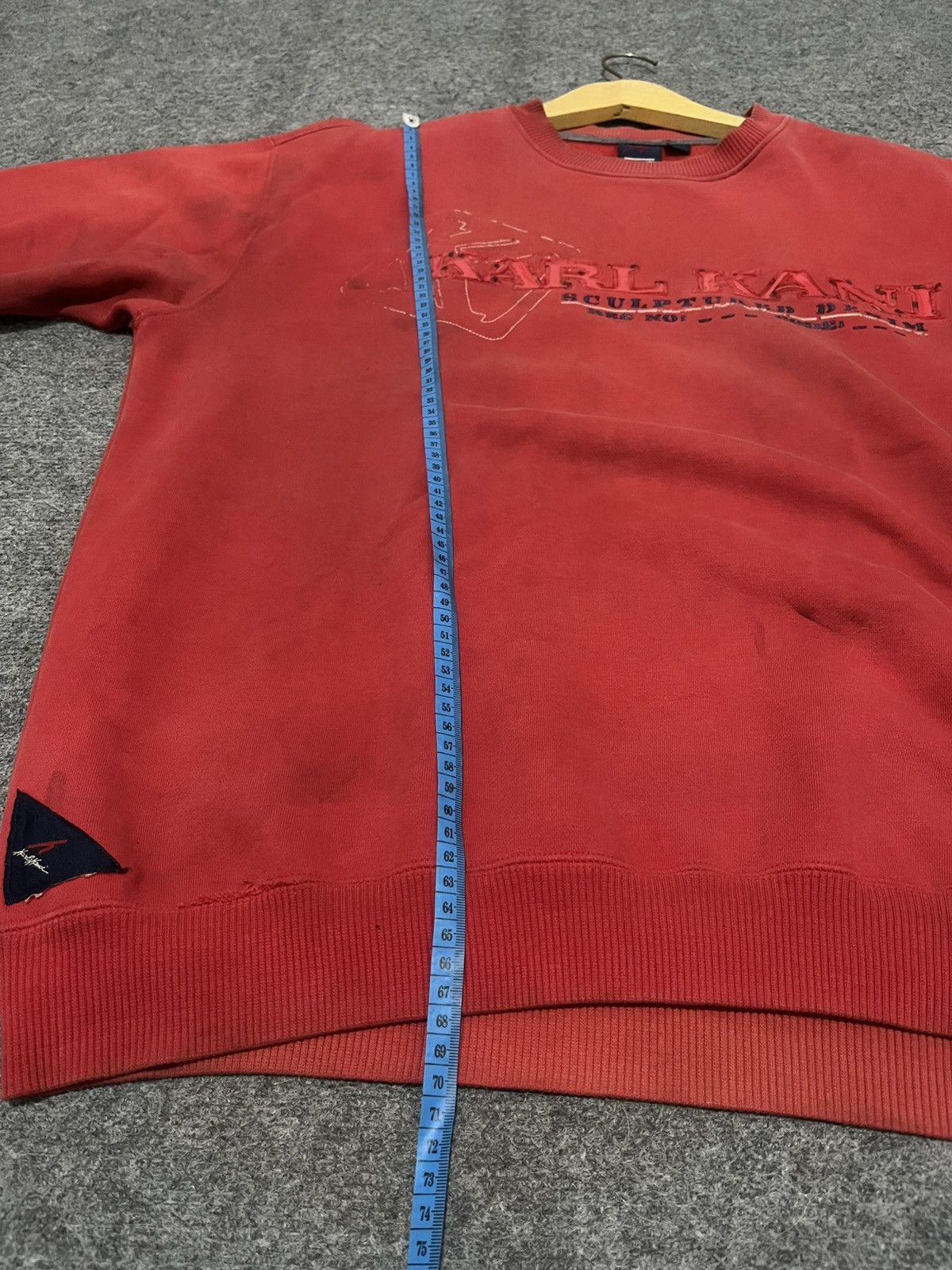 Karl Kani Japanese KarLKani 90’s red Sweater Sculptuared Size US XL / EU 56 / 4 - 12 Thumbnail