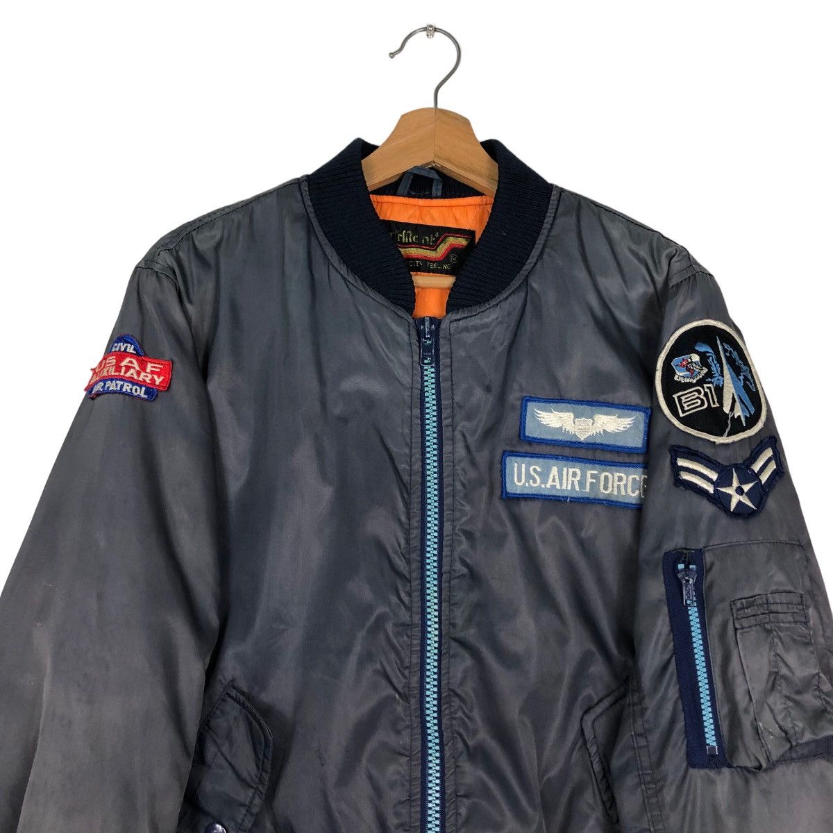 Japanese Brand 🔥Riot Riot Vintage Bomber Jacket Military Us Air Force Team Size US M / EU 48-50 / 2 - 9 Thumbnail