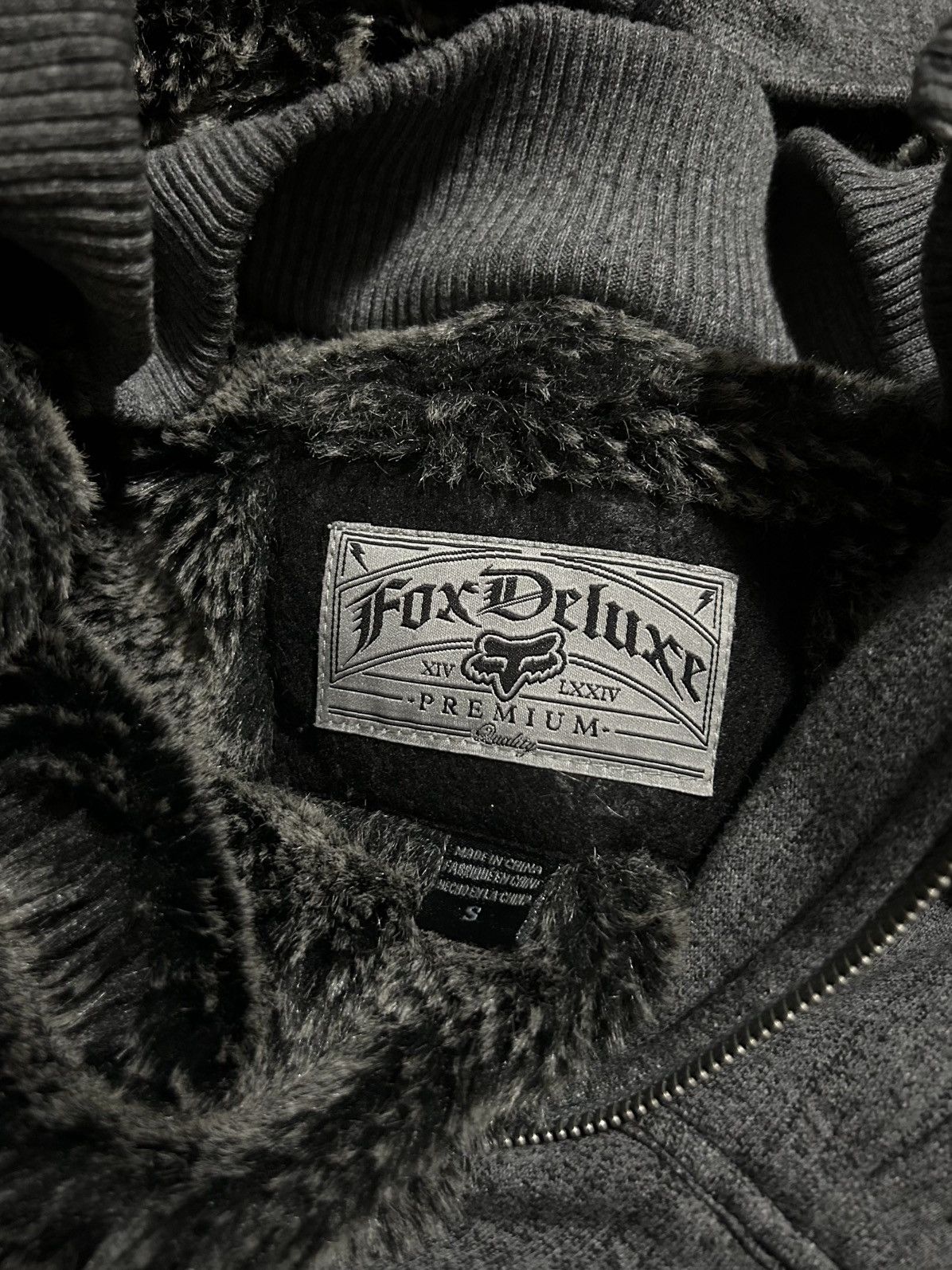 Fox Racing Fox Racing Grey Fur Lined Jacket Size US S / EU 44-46 / 1 - 3 Thumbnail