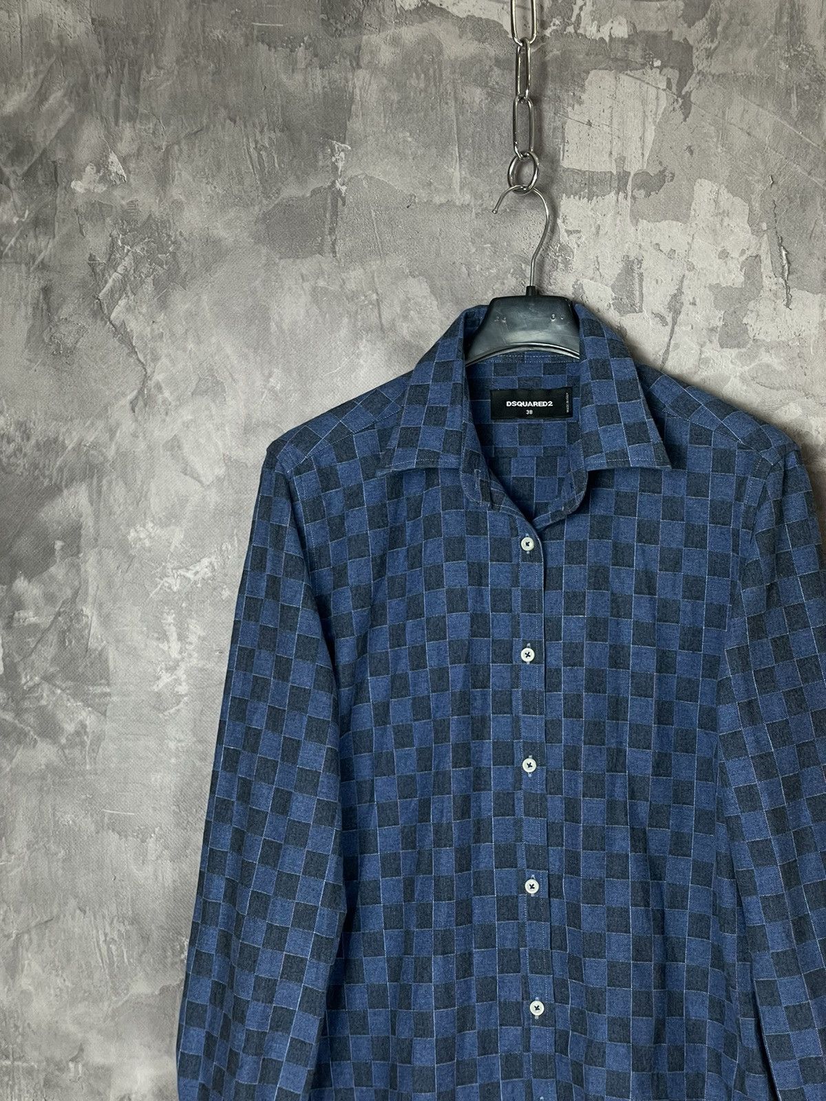 Dsquared2 × Japanese Brand DSQUARED2 ABSTRACT BUTTON UP SHIRT STREETWEAR Y2K Size US M / EU 48-50 / 2 - 3 Thumbnail