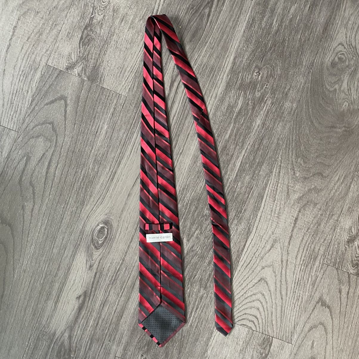 Pierre Cardin Pierre Cardin Red and Black Tie Size ONE SIZE - 3 Thumbnail